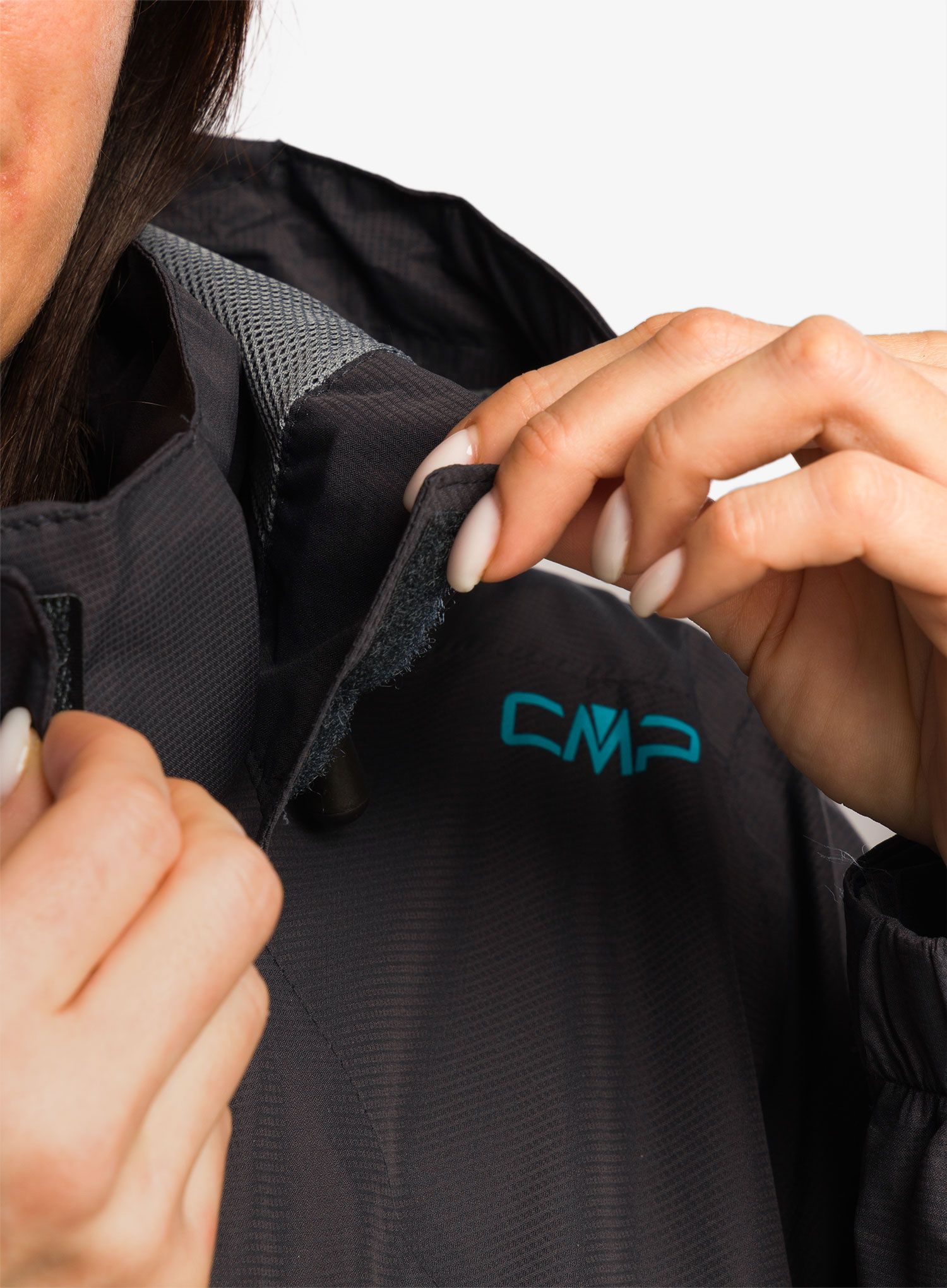 Ženska kišna jakna CMP Jinx Jacket Zip Hood - antracite