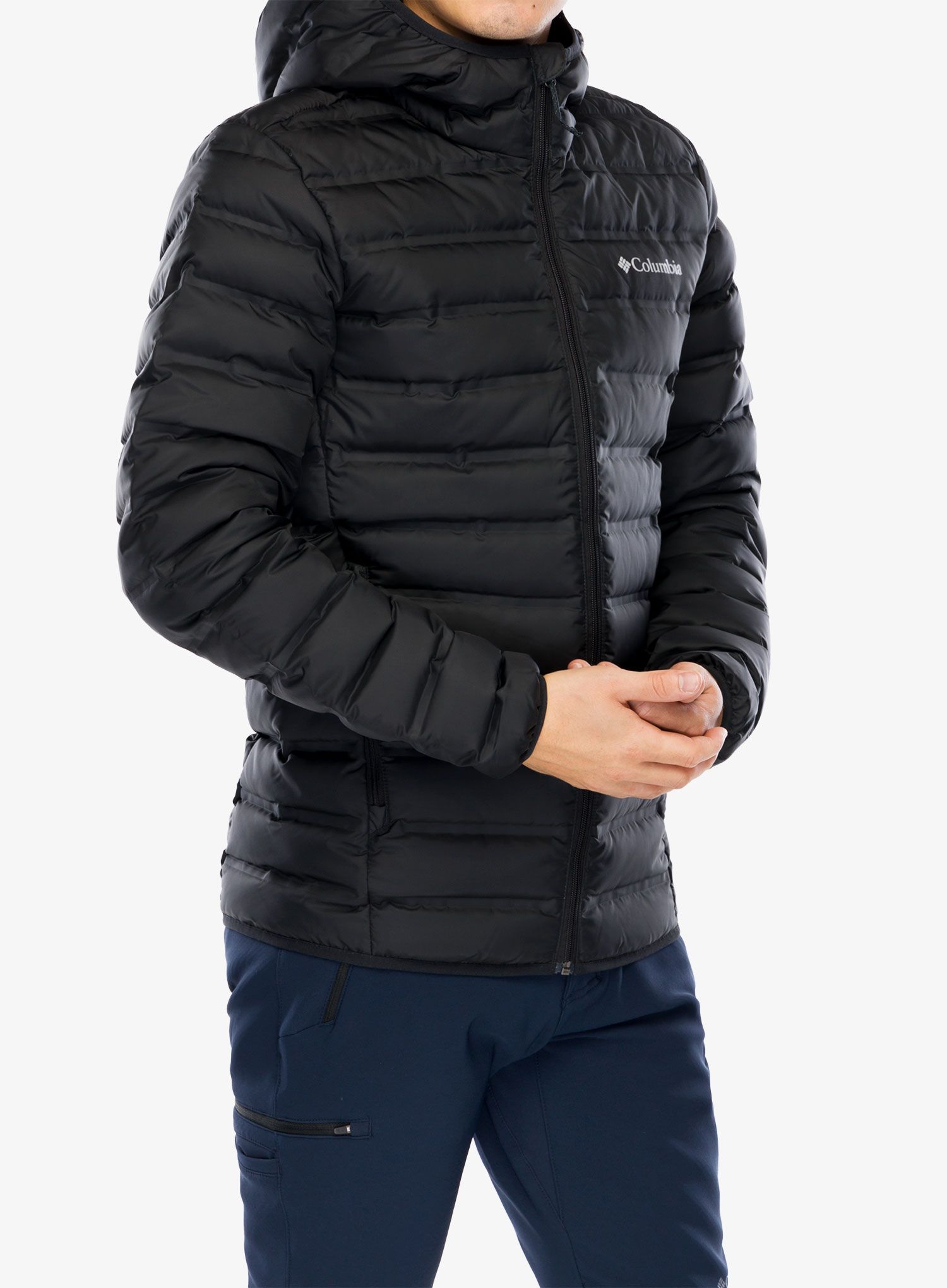 Pernata jakna Columbia Lake 22 Down Hooded Jacket - black