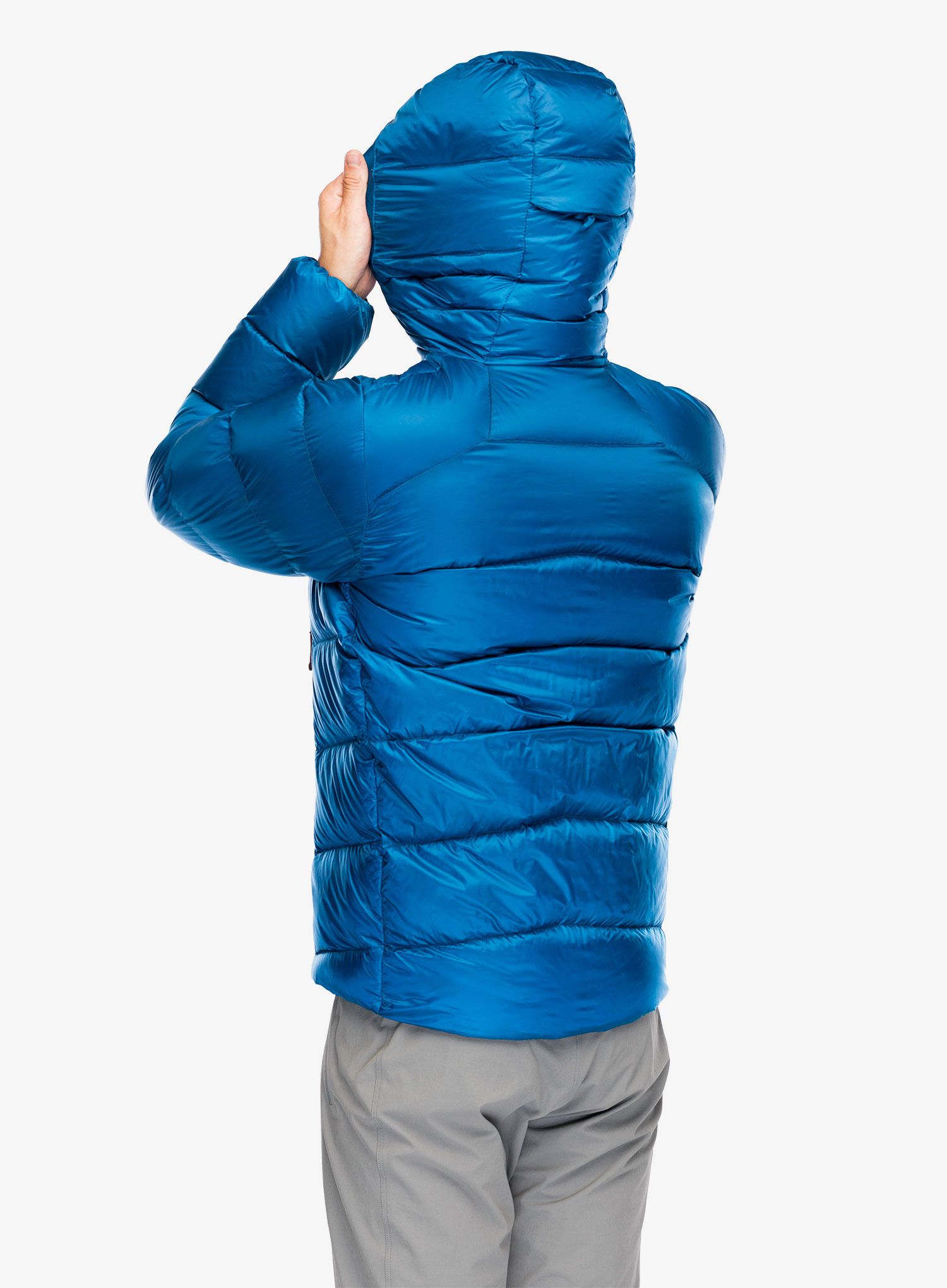 Pernata jakna Patagonia Fitz Roy Down Hoody - endles blue