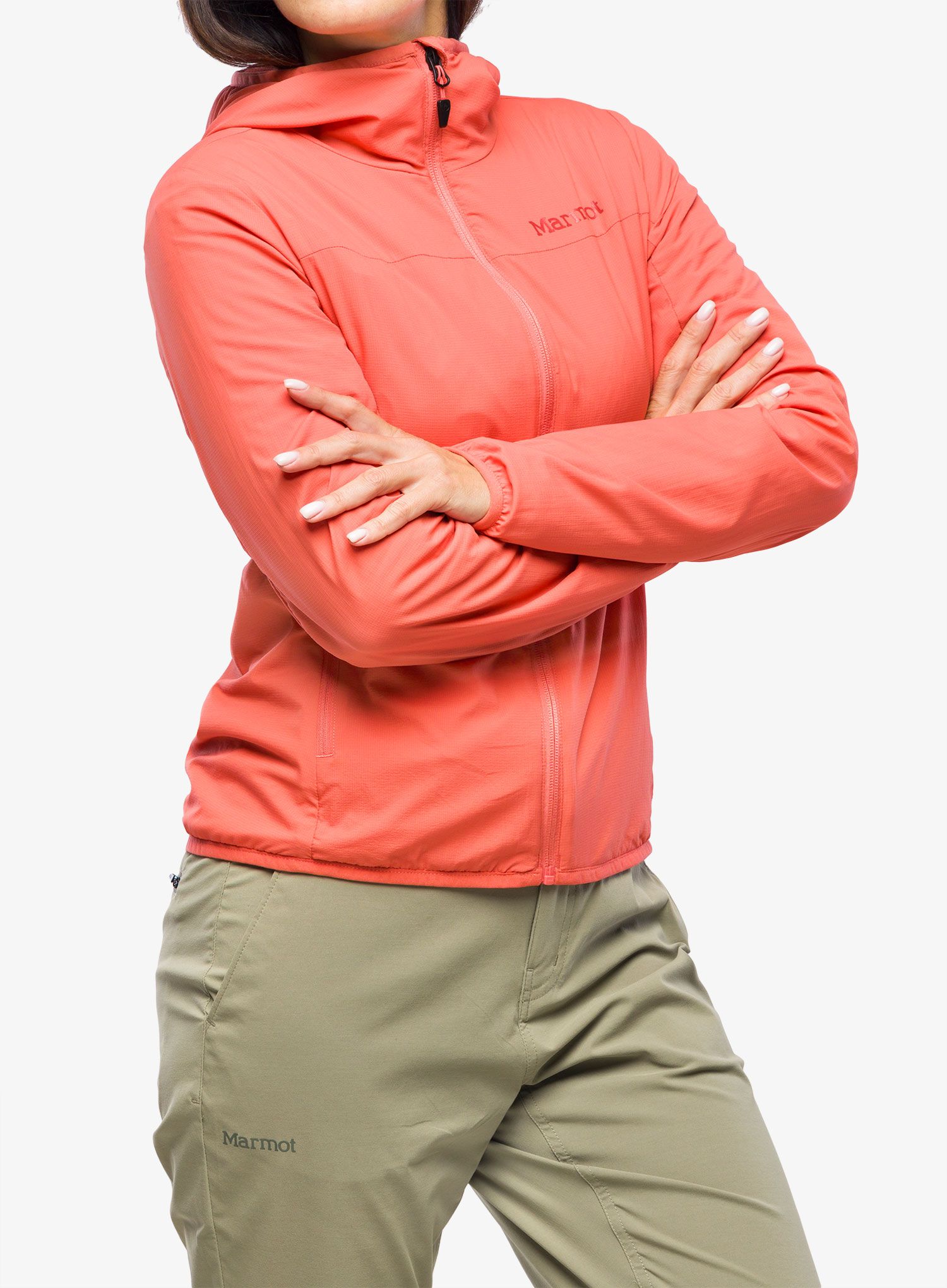 Ženska softshell jakna Marmot Alt HB Hoody - grapefruit