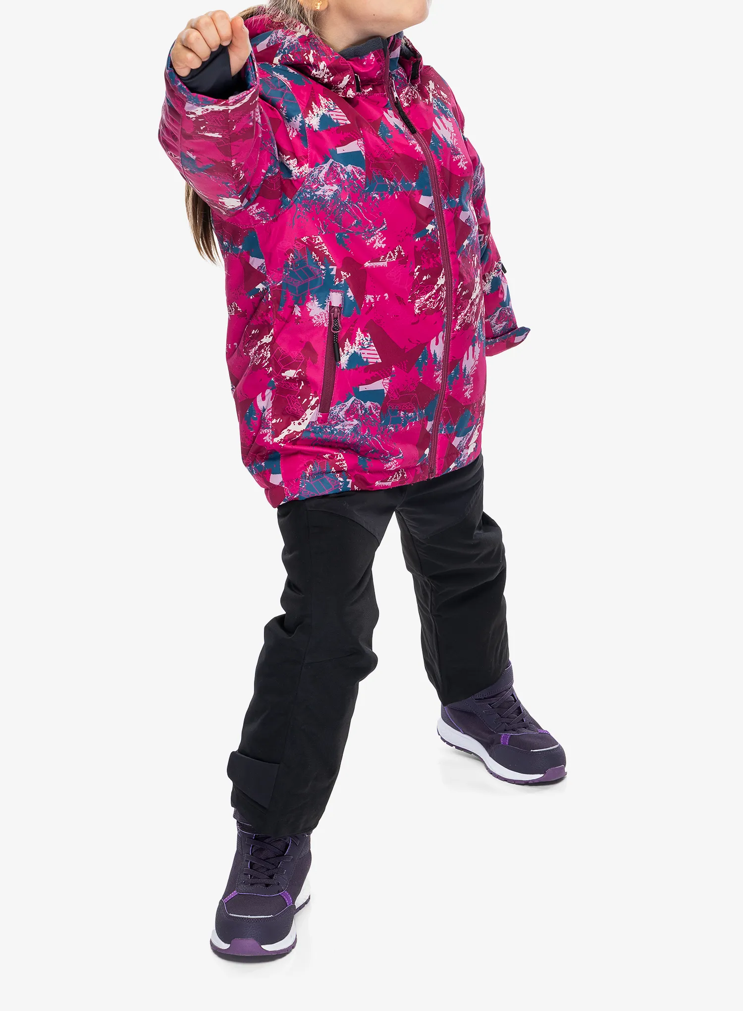Dječja jakna LEGO Jad 710 - dark pink