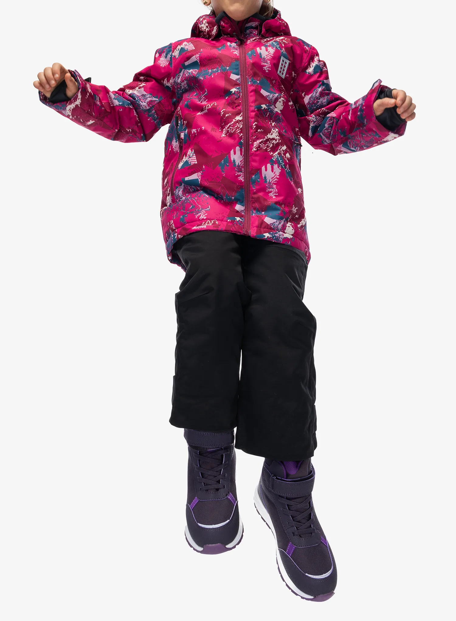 Dječja jakna LEGO Jad 710 - dark pink
