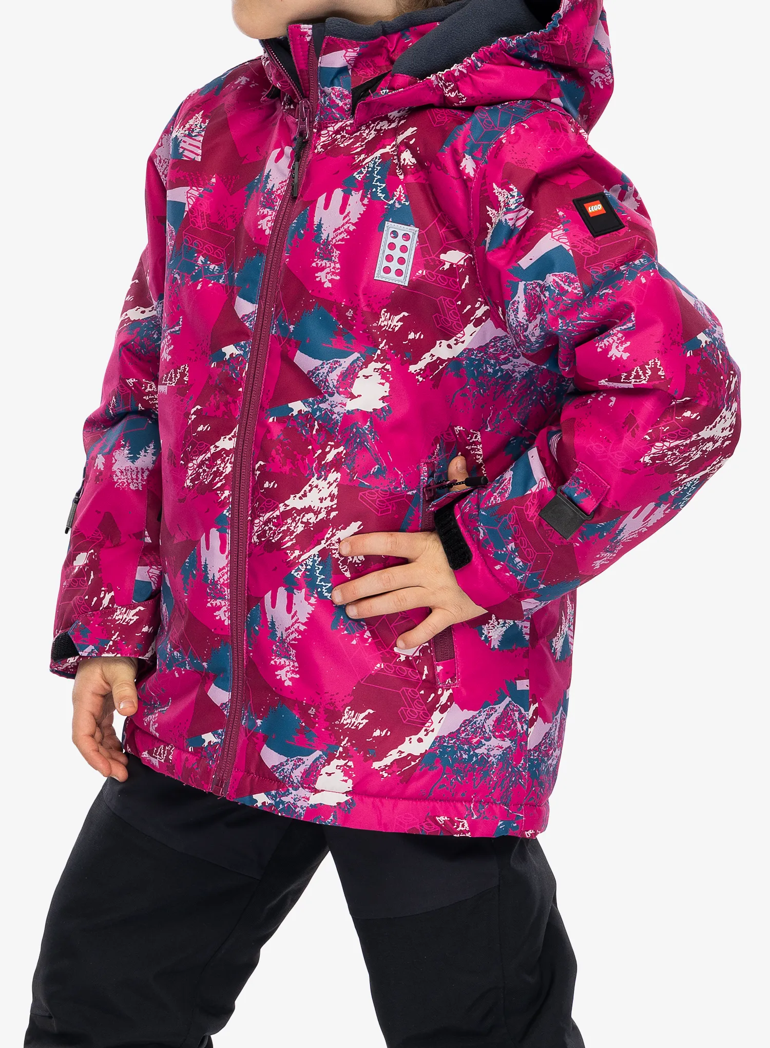 Dječja jakna LEGO Jad 710 - dark pink