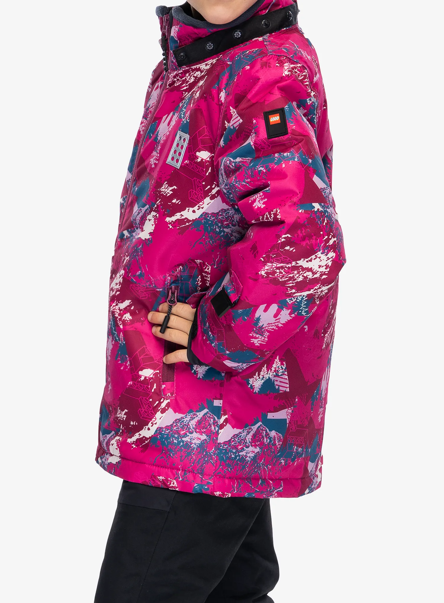 Dječja jakna LEGO Jad 710 - dark pink