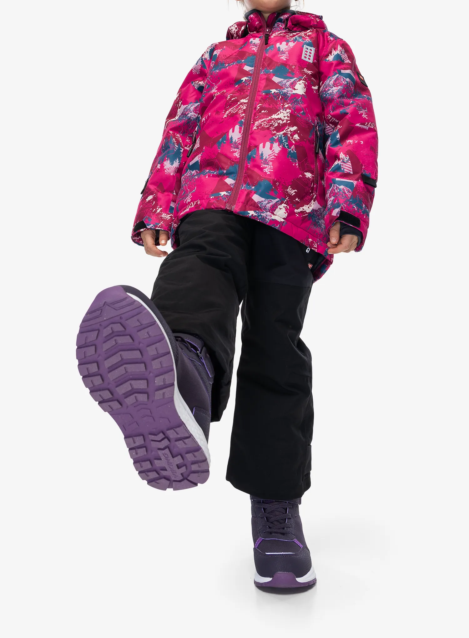 Dječja jakna LEGO Jad 710 - dark pink