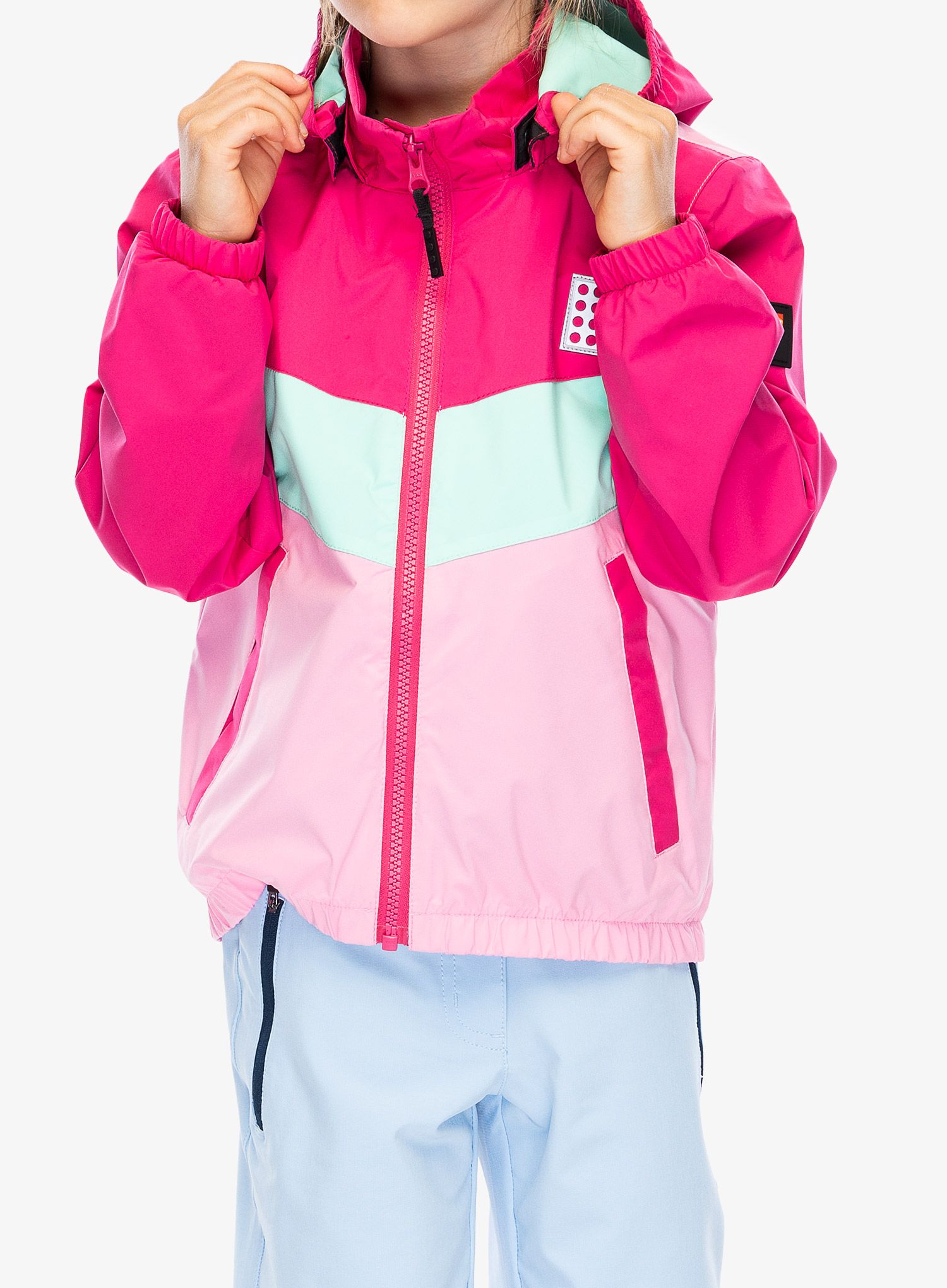 Dječja jakna LEGO LW Jad 207 - dark pink