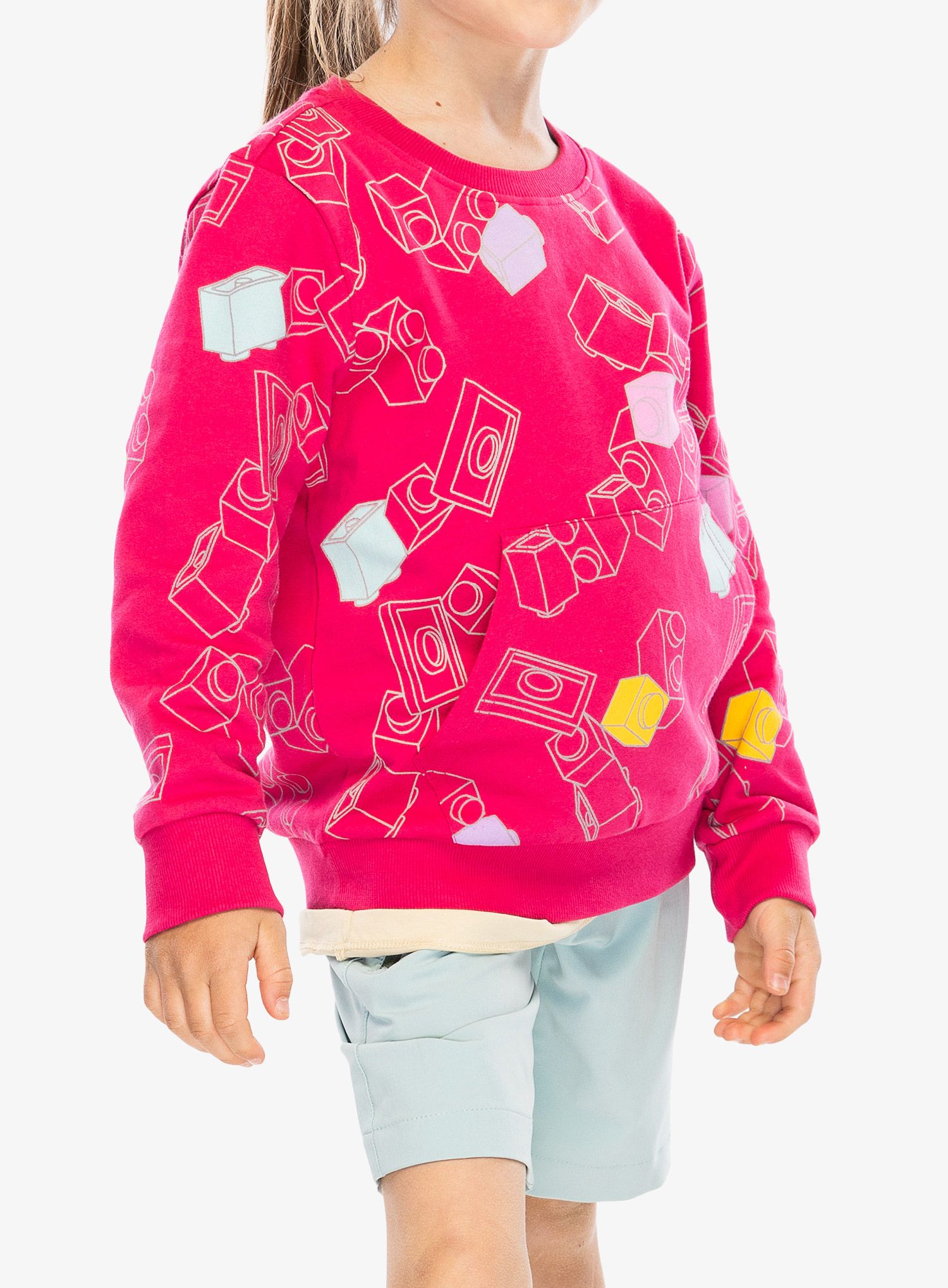 Dukserica za djecu LEGO LW Scout 205 - dark pink