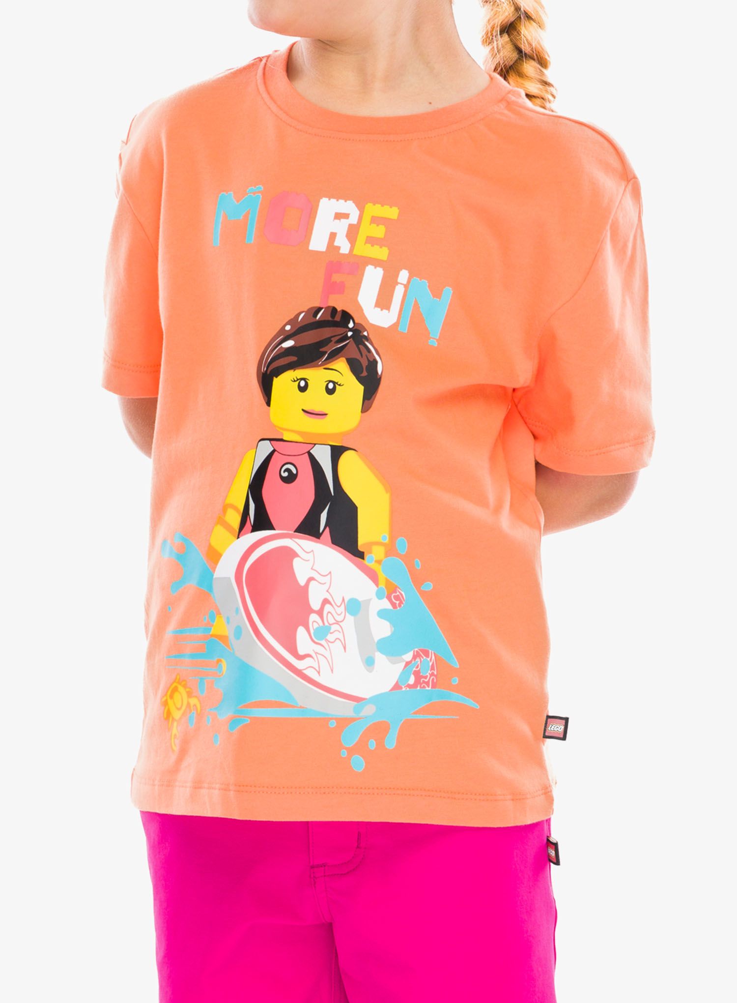 Majica za djecu LEGO LW Tano 317 - peach orange