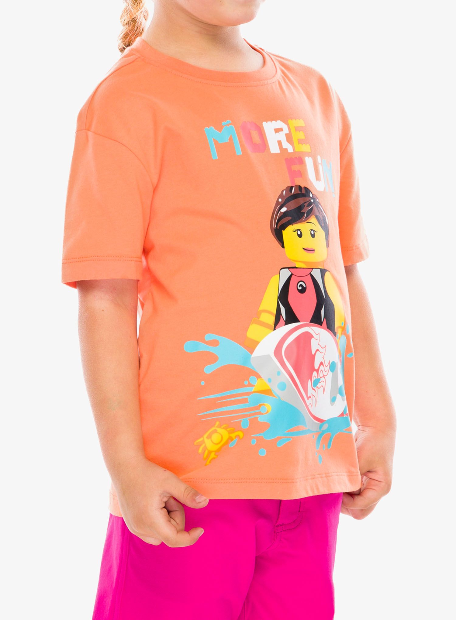 Majica za djecu LEGO LW Tano 317 - peach orange