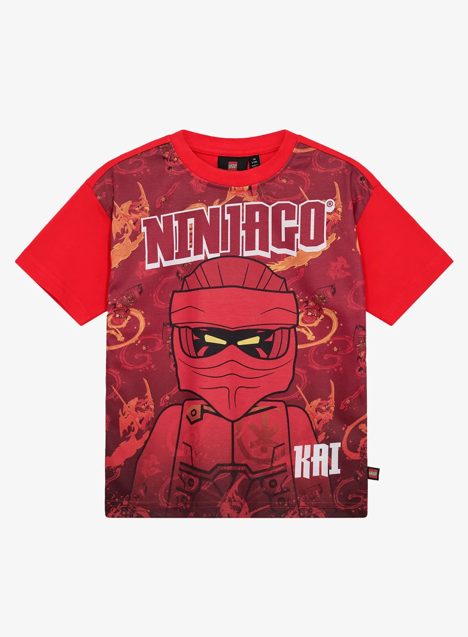 Dječja majica LEGO Lwtaffy 118 T-Shirt S/S - red