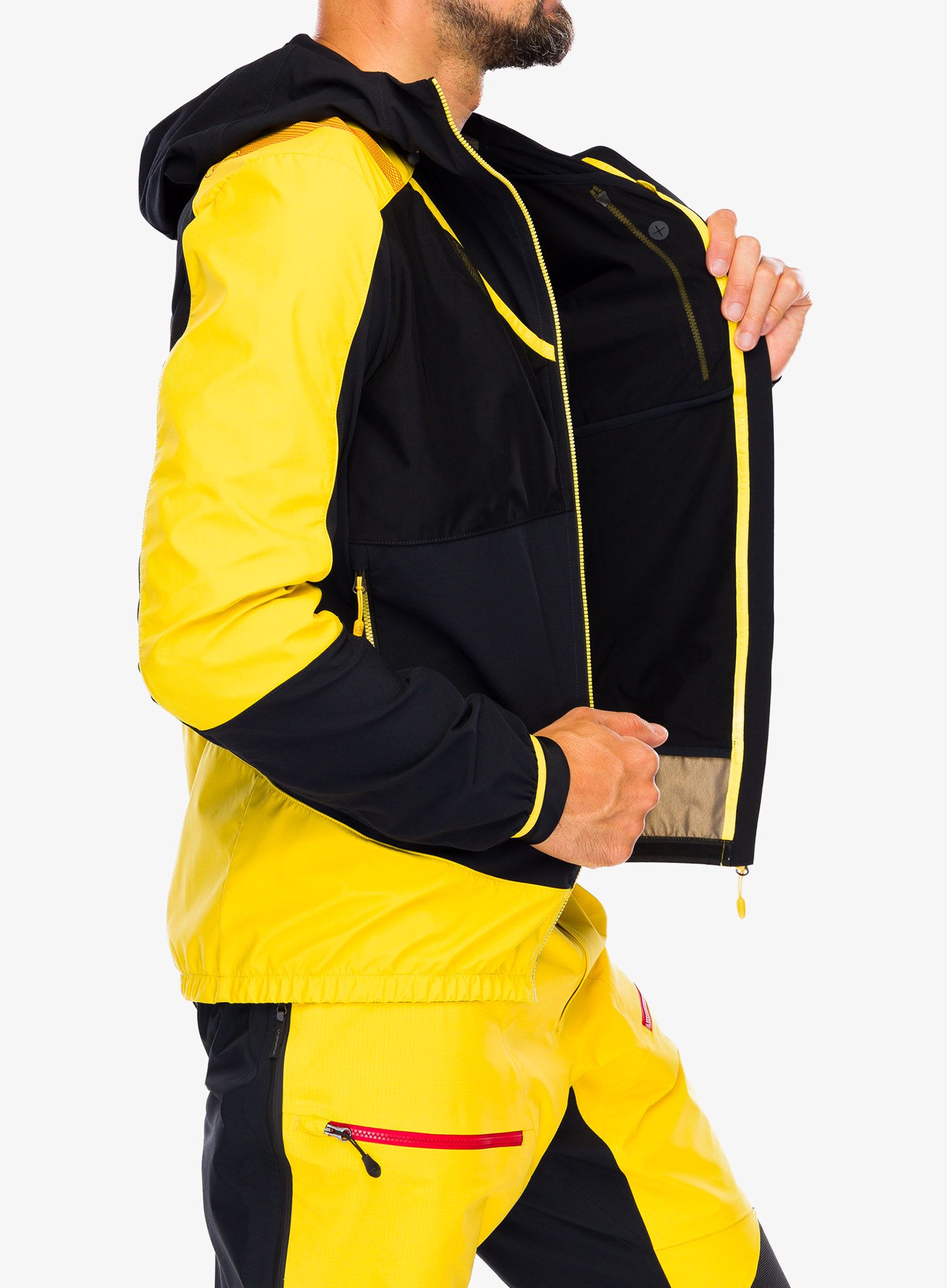Softshell jakna La Sportiva Aequilibrium Softshell Jacket  - black/yellow