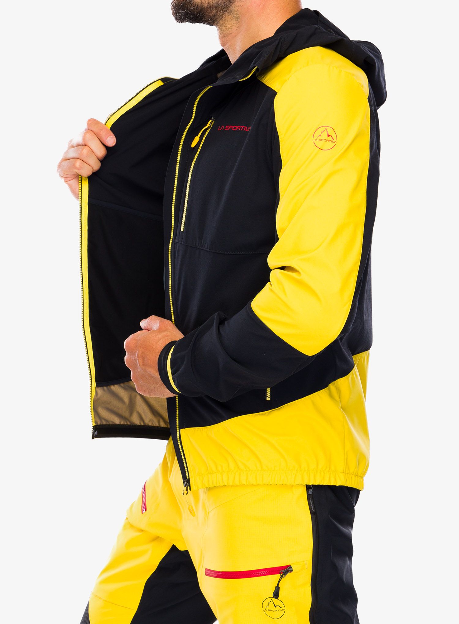 Softshell jakna La Sportiva Aequilibrium Softshell Jacket  - black/yellow