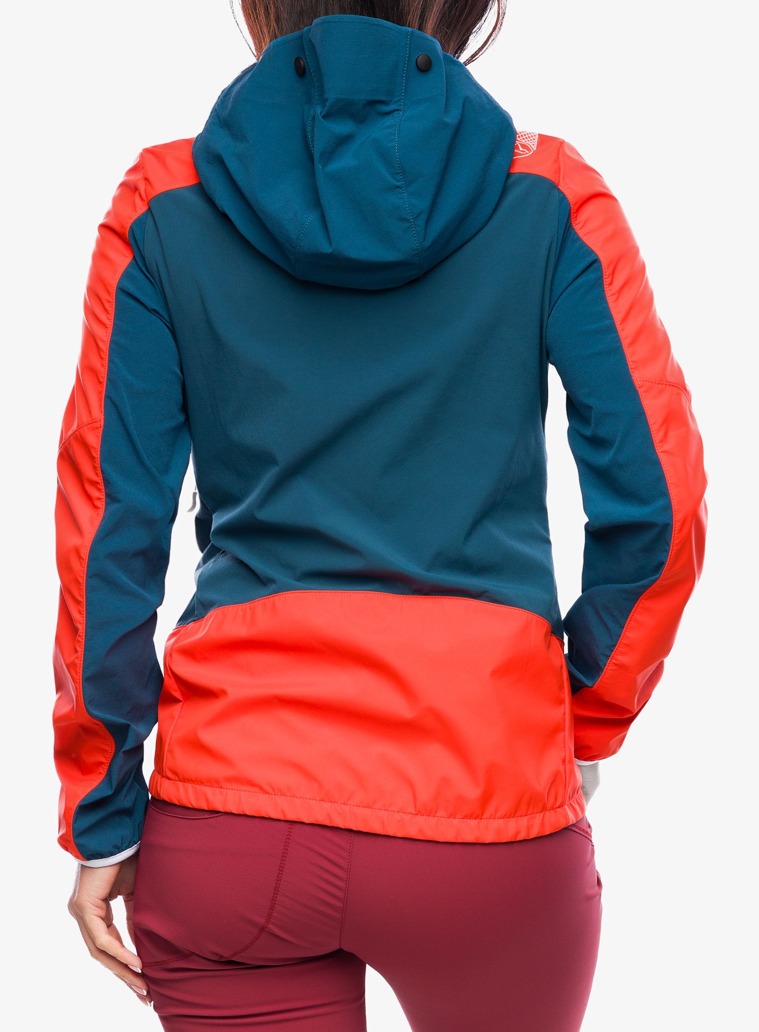 Ženska softshell jakna La Sportiva Aequilibrium Softshell Jacket - storm blue/cherry tomato