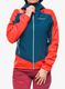 Ženska softshell jakna La Sportiva Aequilibrium Softshell Jacket - storm blue/cherry tomato