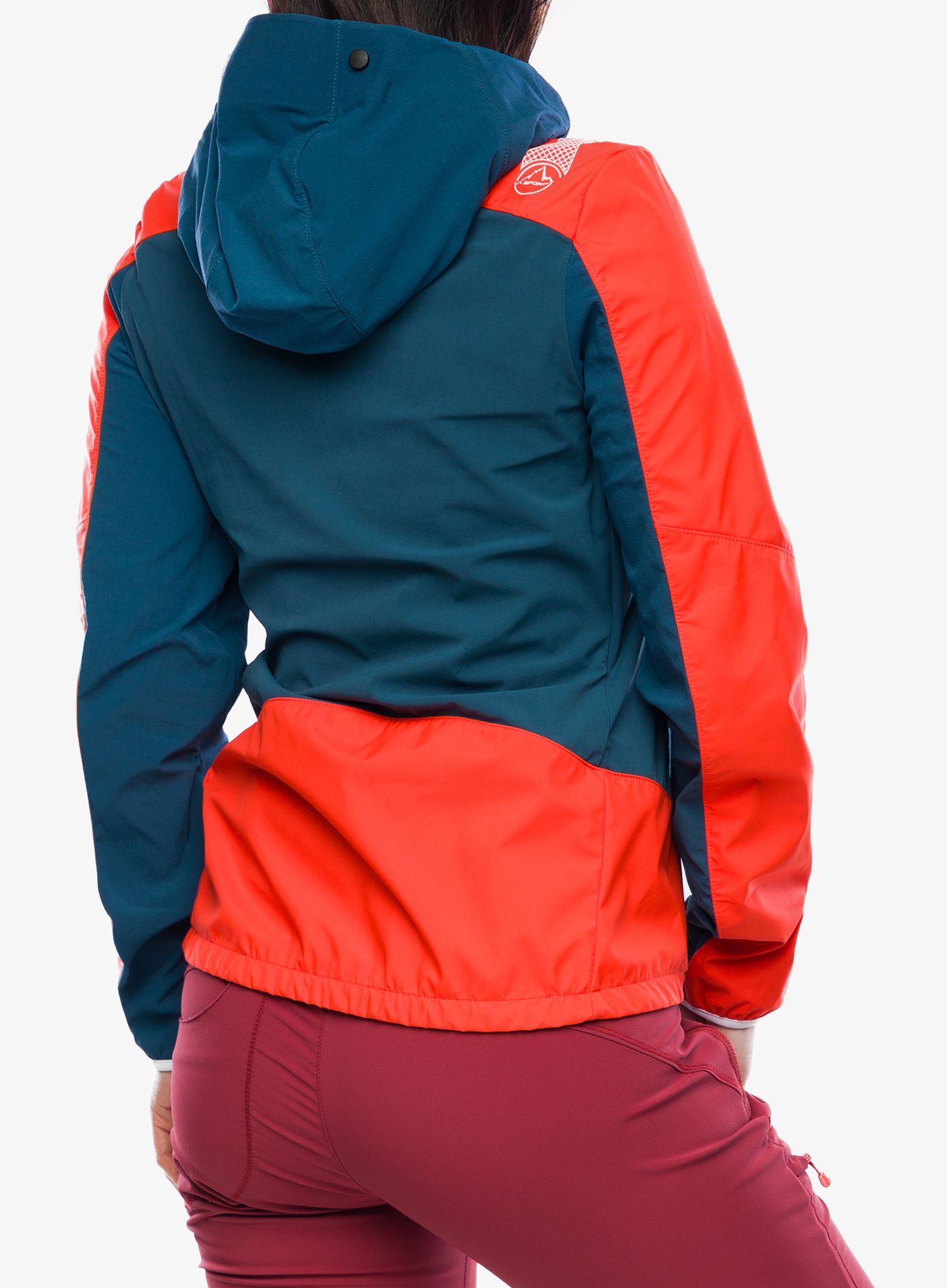 Ženska softshell jakna La Sportiva Aequilibrium Softshell Jacket - storm blue/cherry tomato