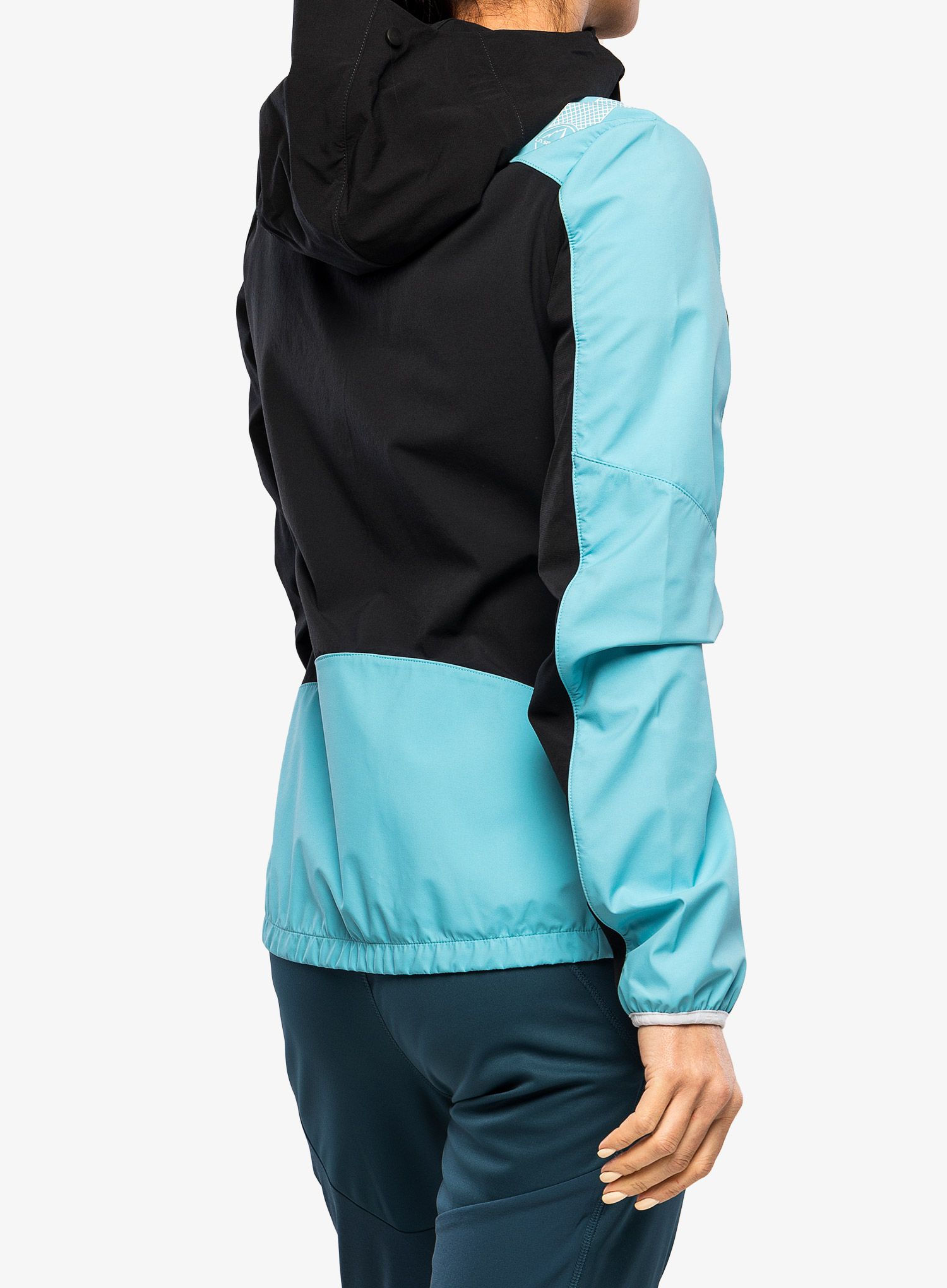 Ženski softshell La Sportiva Aequilibrium Softshell Jacket  - black/malibu blue
