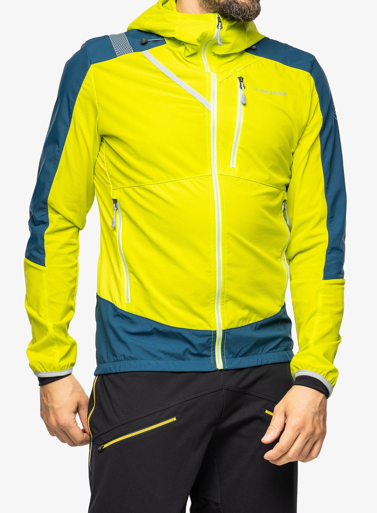 Softshell jakna La Sportiva Aequilibrium Softshell Jkt - lime punch/storm blue