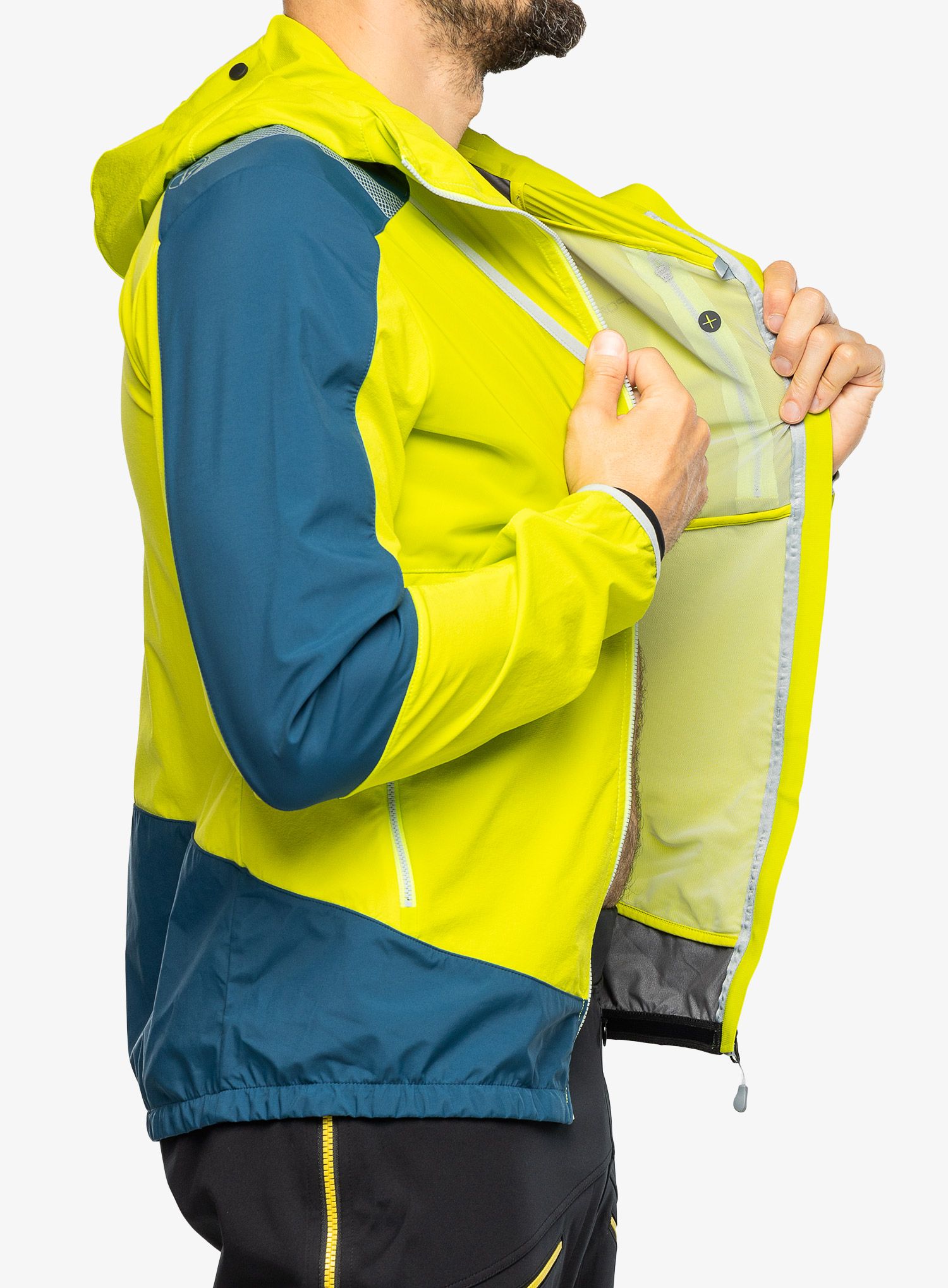 Softshell jakna La Sportiva Aequilibrium Softshell Jkt - lime punch/storm blue