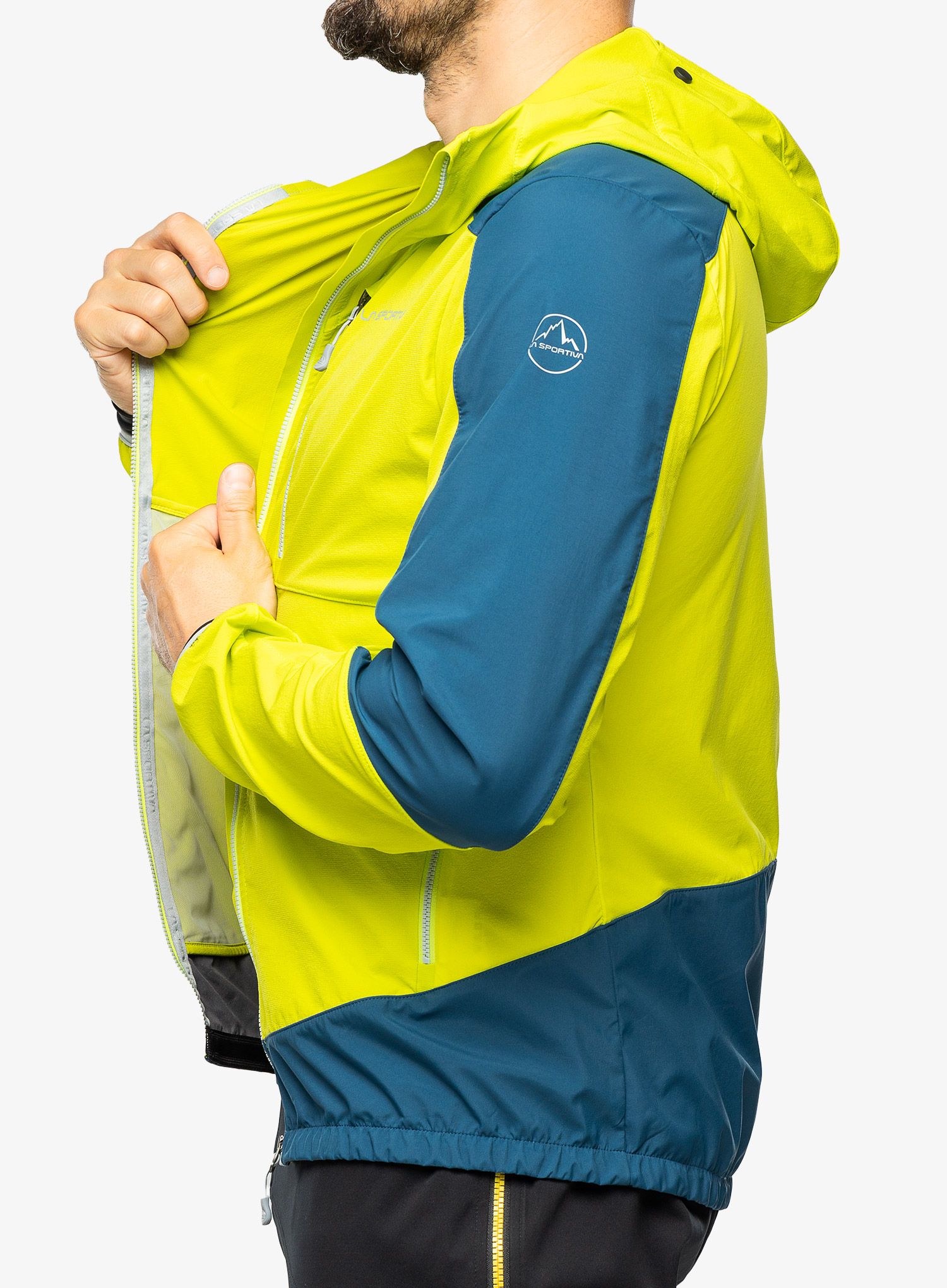 Softshell jakna La Sportiva Aequilibrium Softshell Jkt - lime punch/storm blue