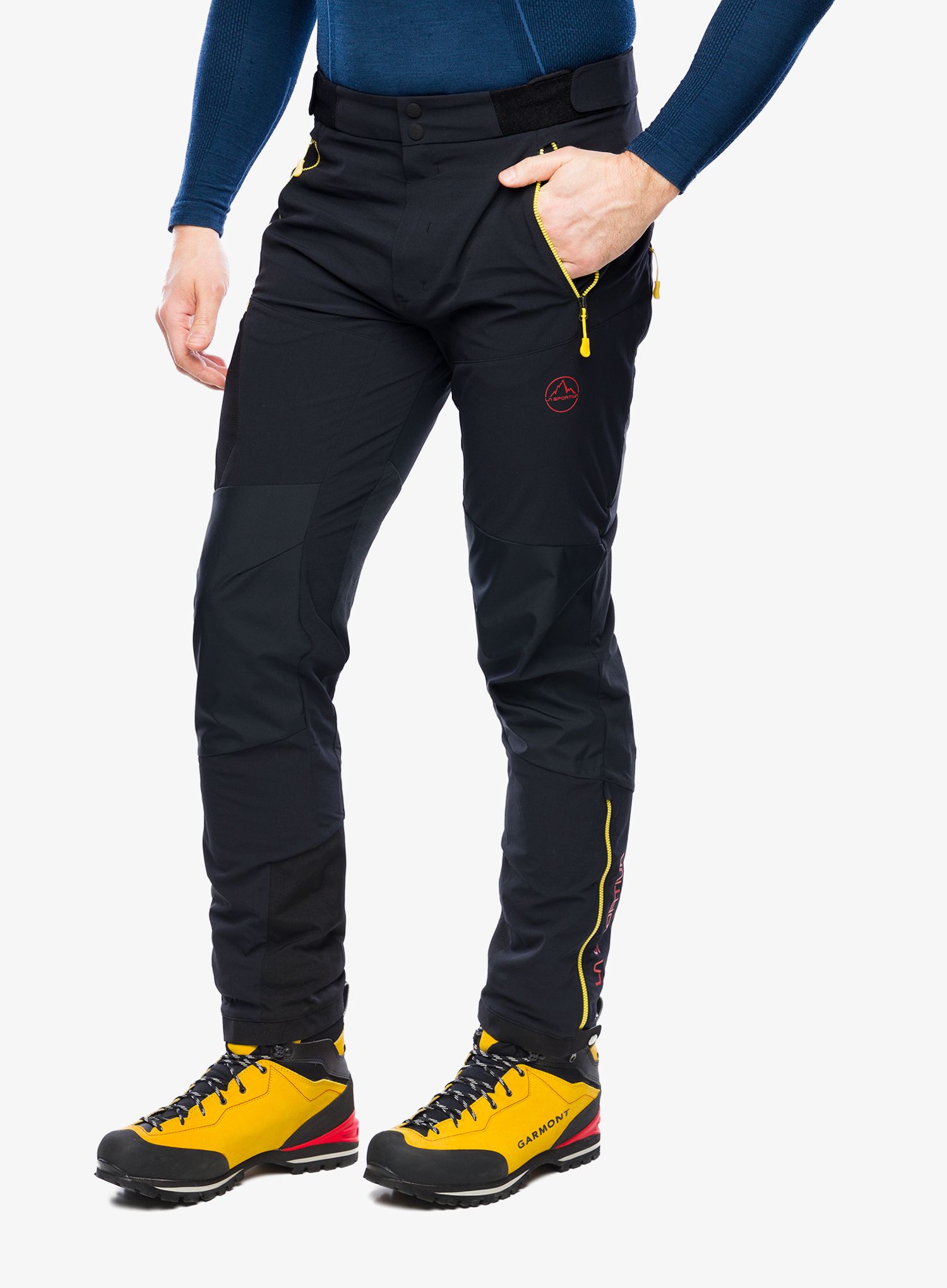 Hlače La Sportiva Aequilibrium Softshell Pant - black