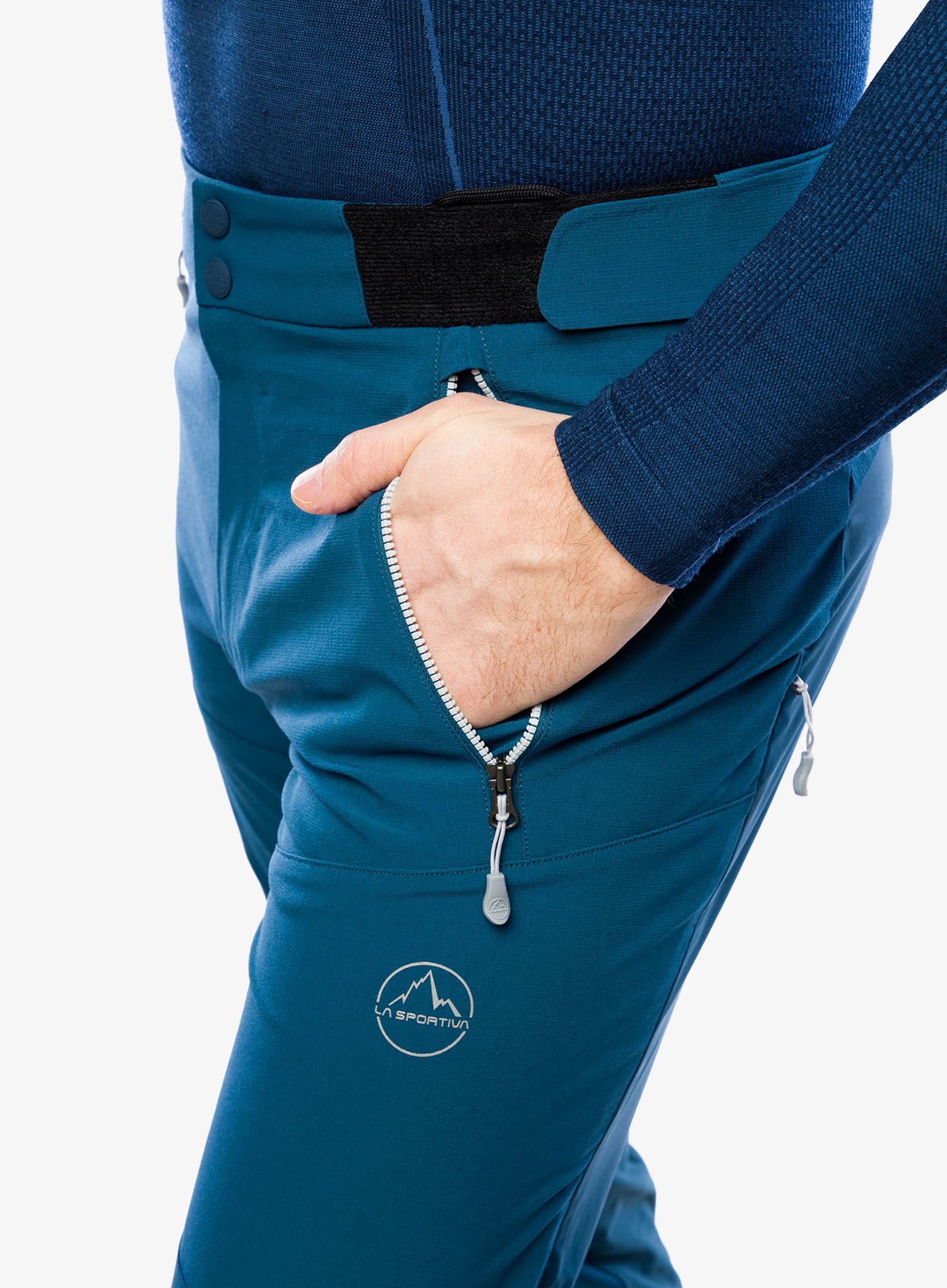 Softshell hlače La Sportiva Aequilibrium Softshell Pant - storm blue