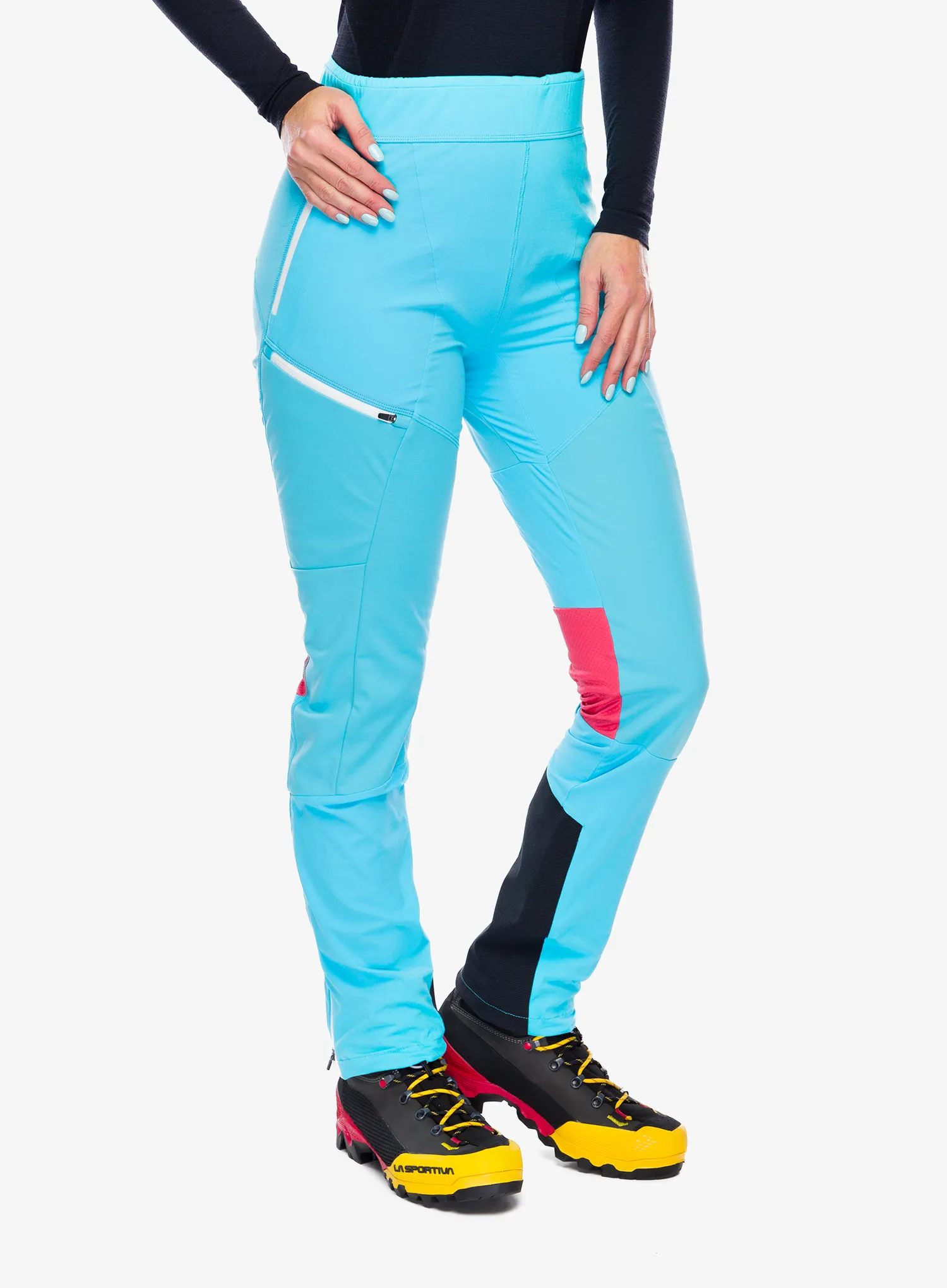 Ženske hlače La Sportiva Aequilibrium Softshell Tight - malibu blue