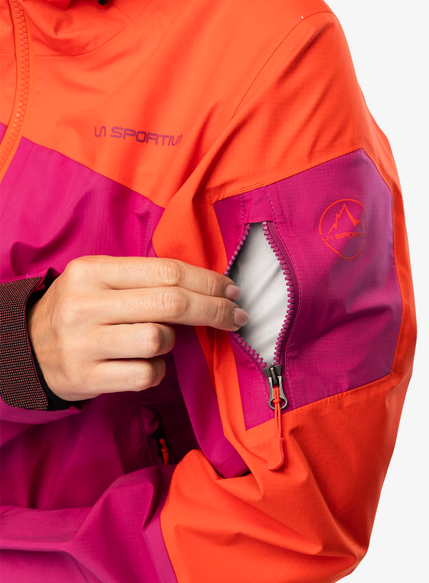 GORE-TEX ženska jakna La Sportiva Alpine Guide GTX Jkt - cherry tomato/springtime