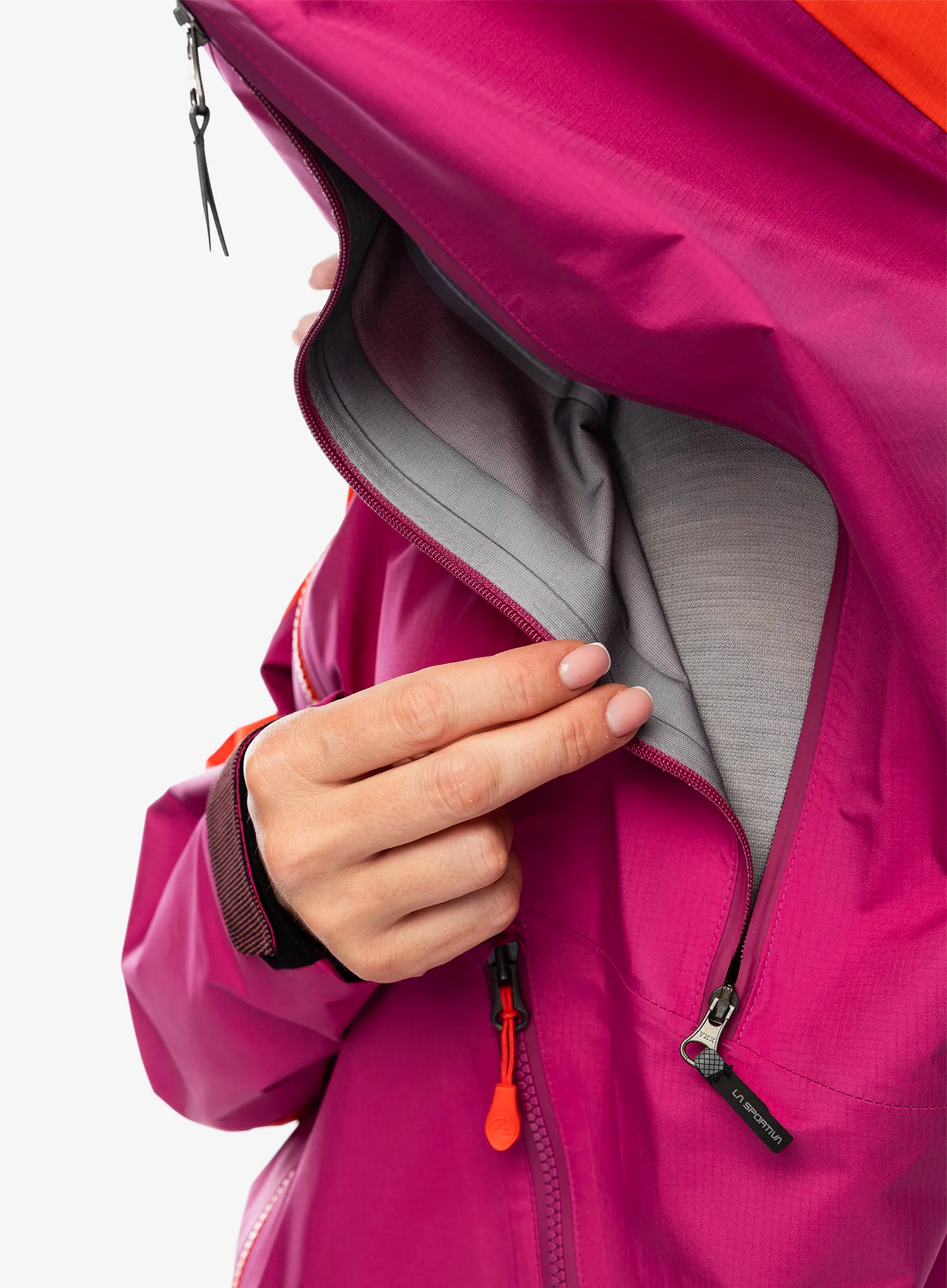 GORE-TEX ženska jakna La Sportiva Alpine Guide GTX Jkt - cherry tomato/springtime