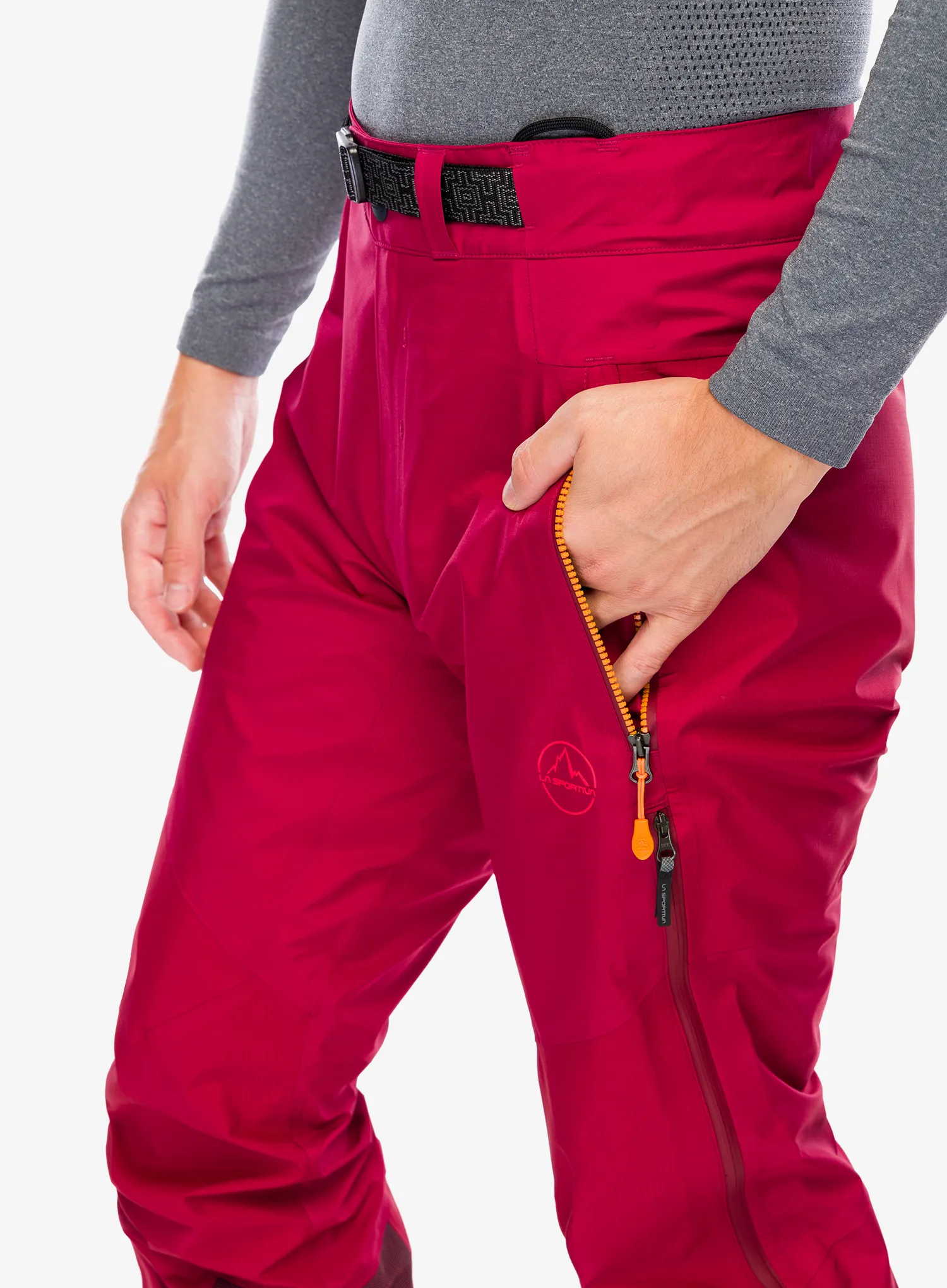 Kišne hlače La Sportiva Alpine Guide GTX Pant - sangria