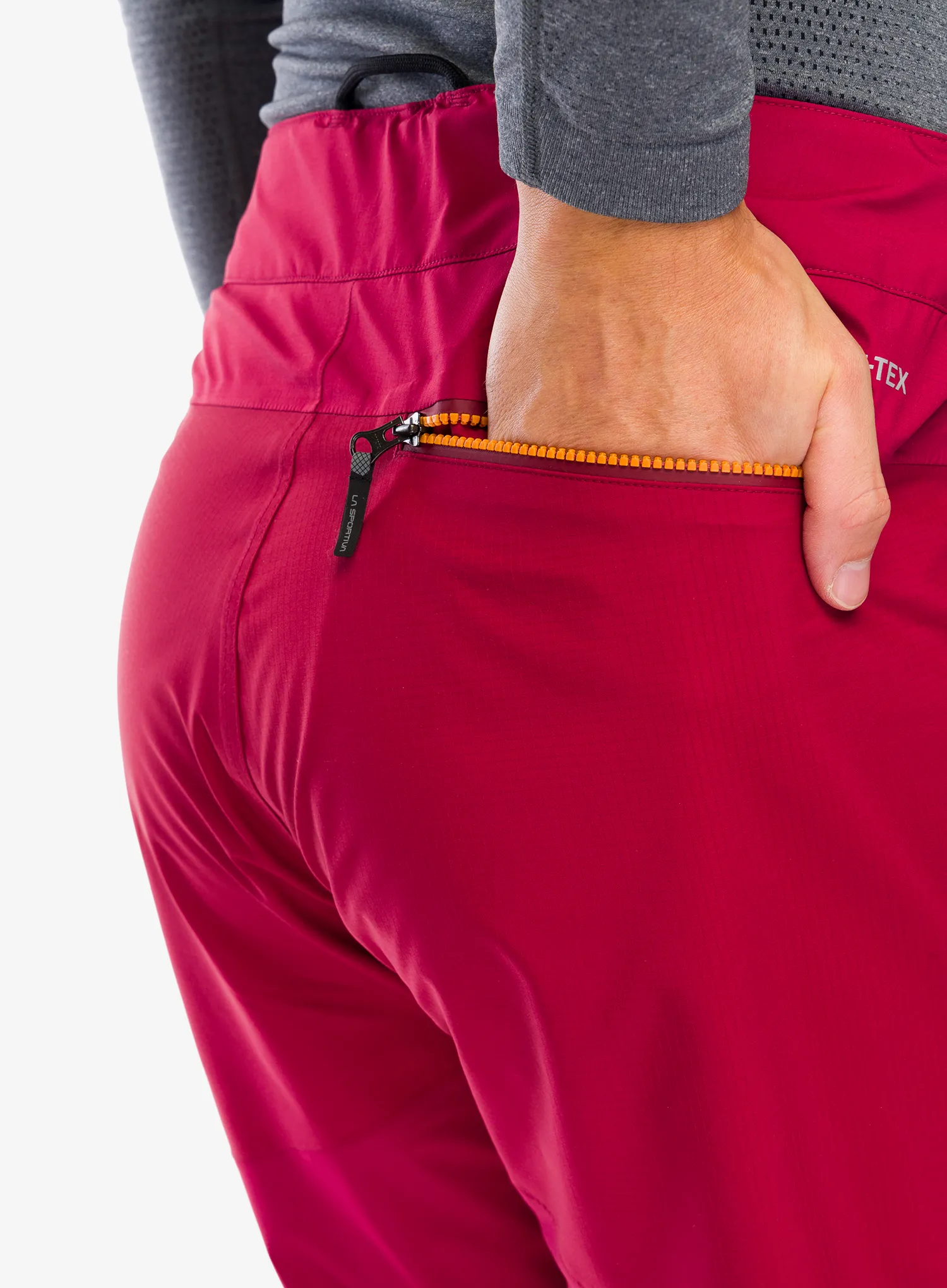 Kišne hlače La Sportiva Alpine Guide GTX Pant - sangria