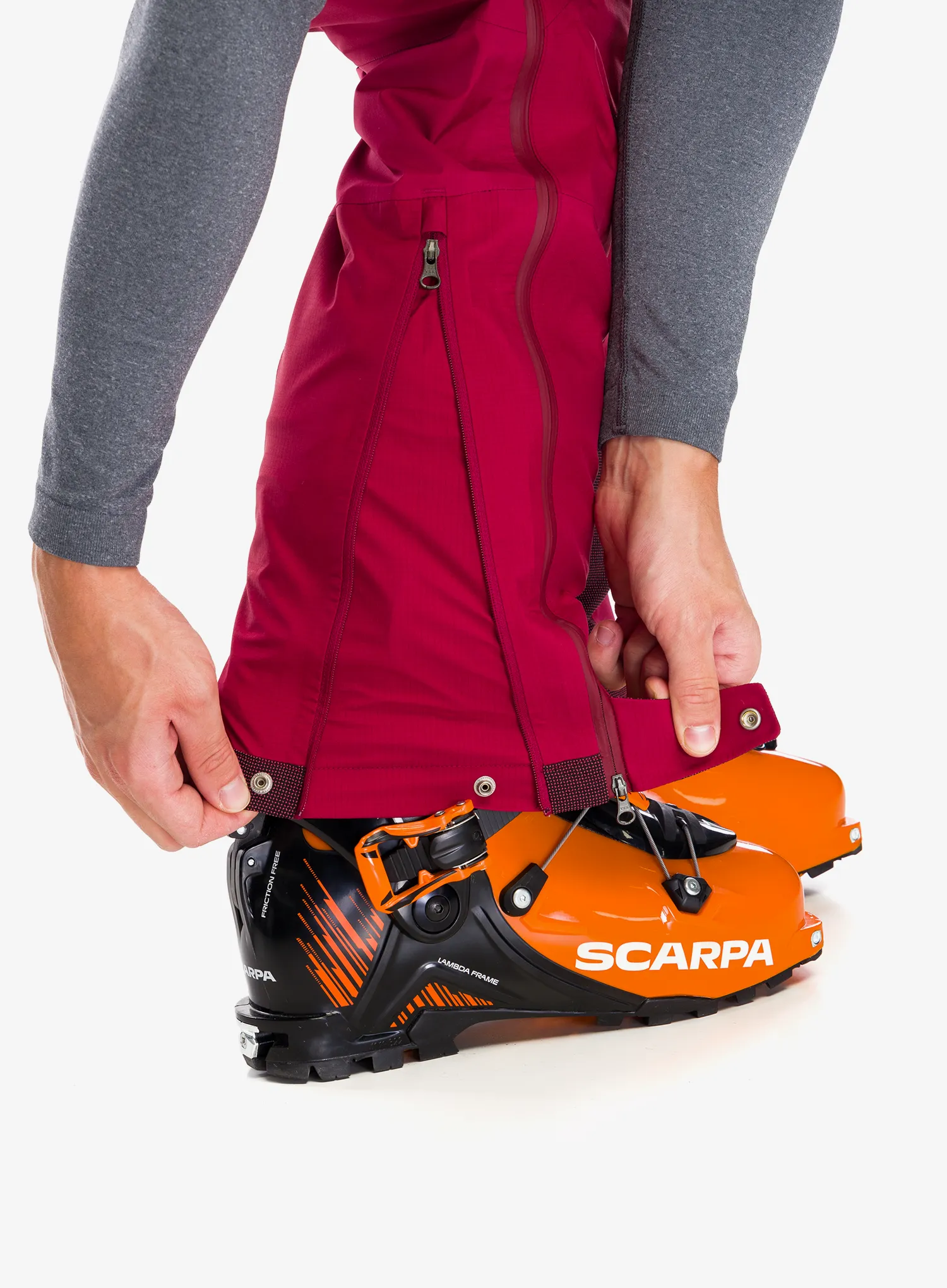 Kišne hlače La Sportiva Alpine Guide GTX Pant - sangria