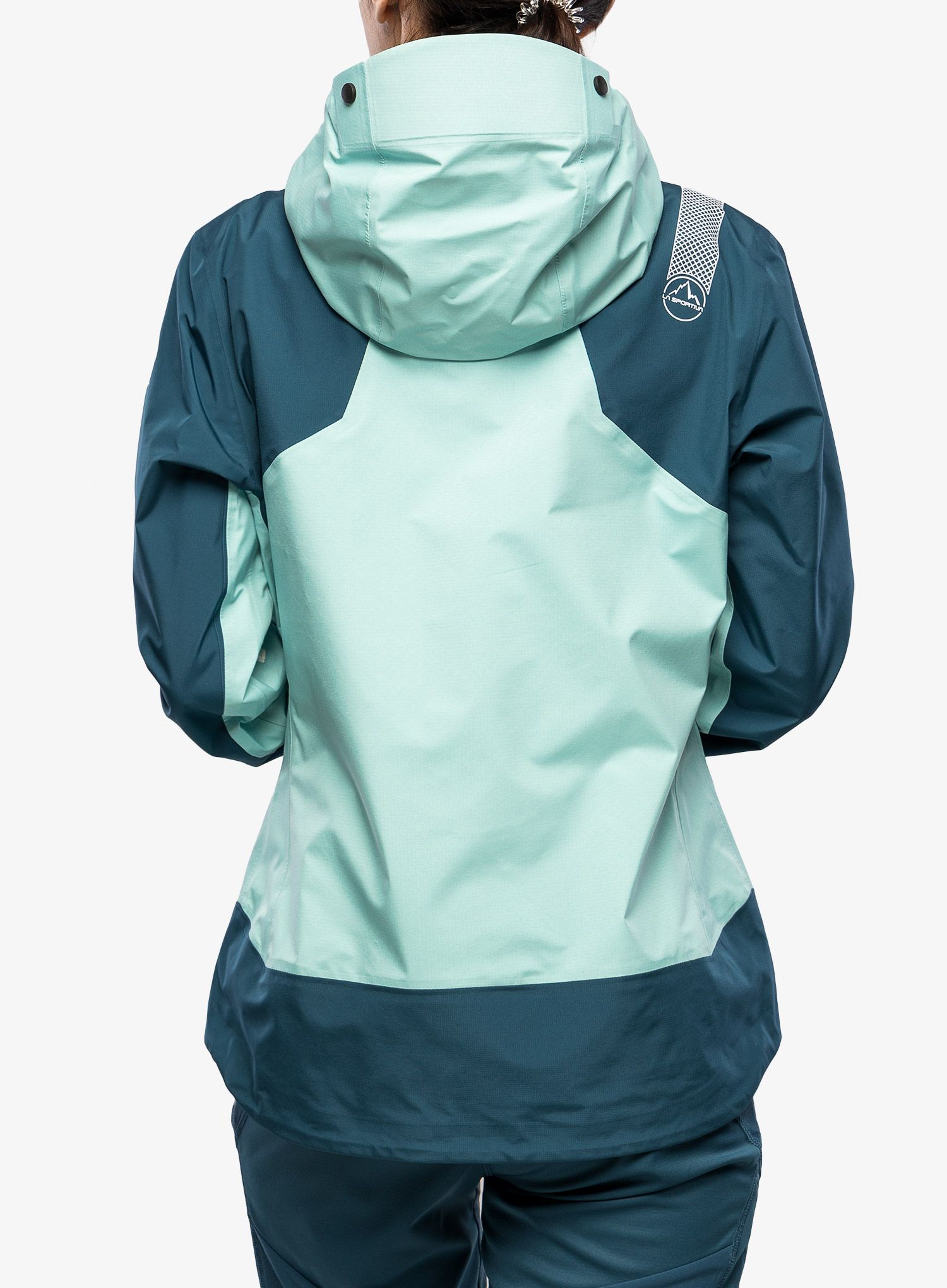Ženska jakna s membranom La Sportiva Alpine Guide GTX Jacket  - iceberg/storm blue