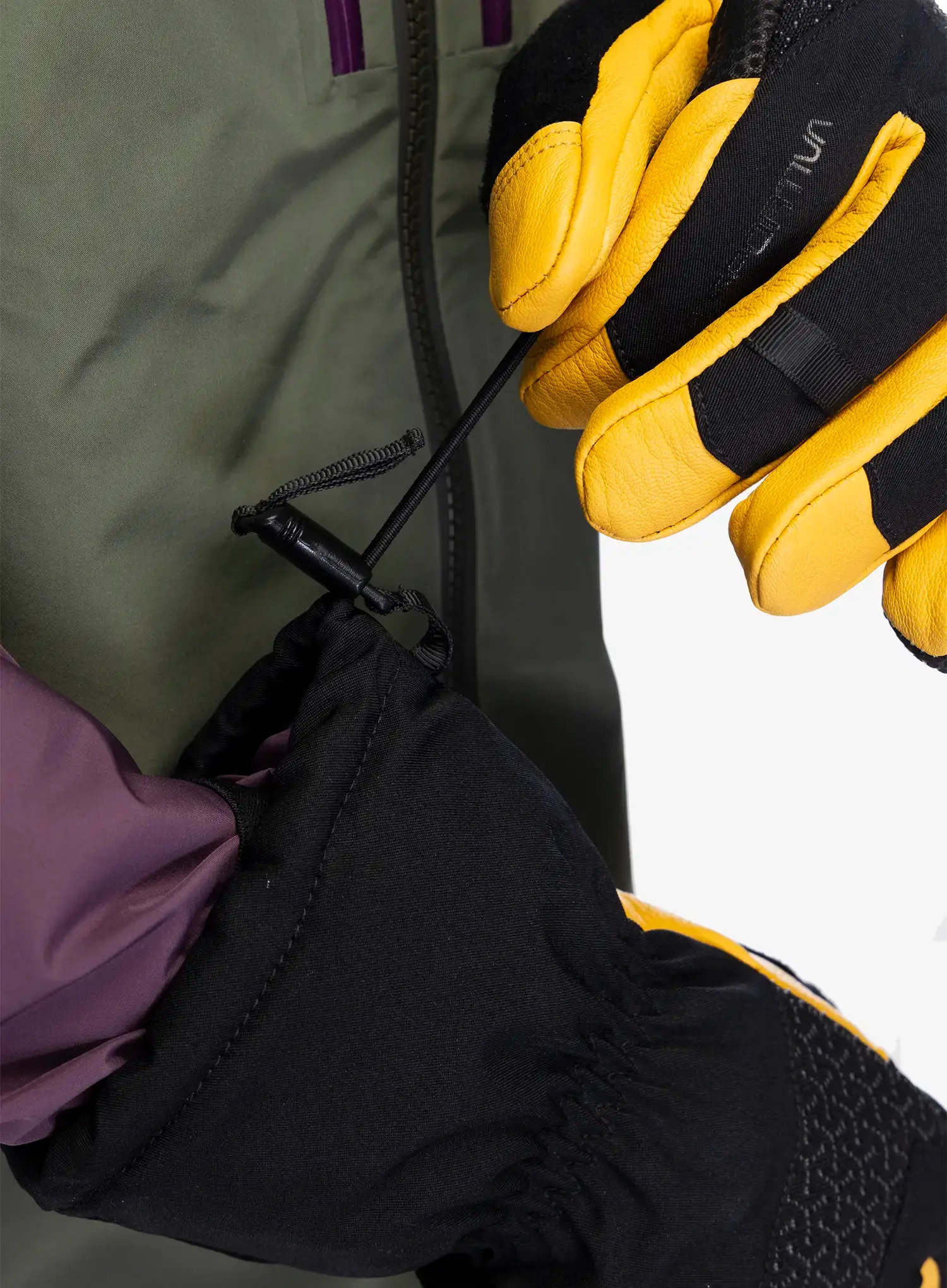 Rukavice za planine La Sportiva Alpine Guide Leather Gloves - black/cedar