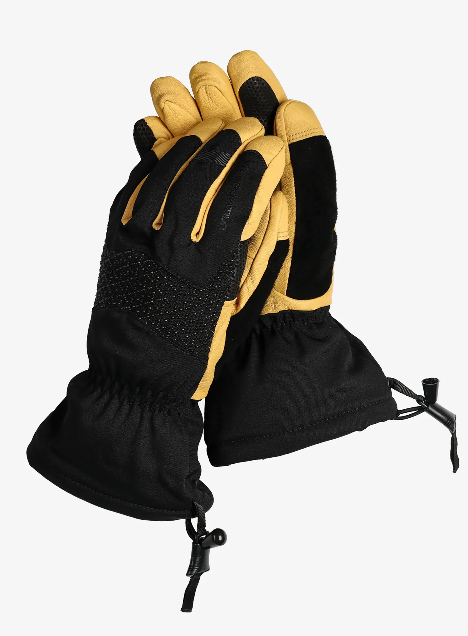Rukavice za planine La Sportiva Alpine Guide Leather Gloves - black/cedar