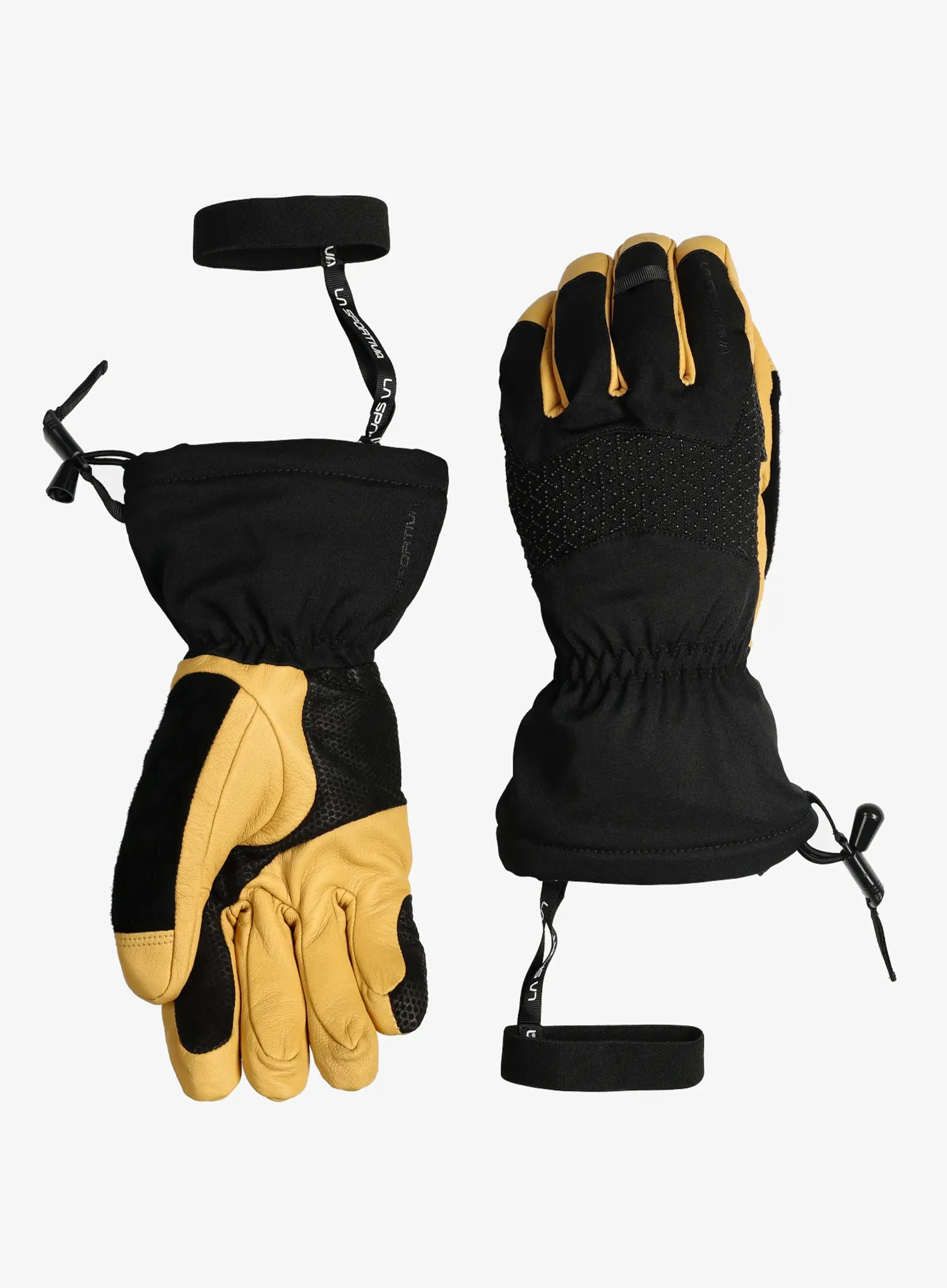 Rukavice za planine La Sportiva Alpine Guide Leather Gloves - black/cedar