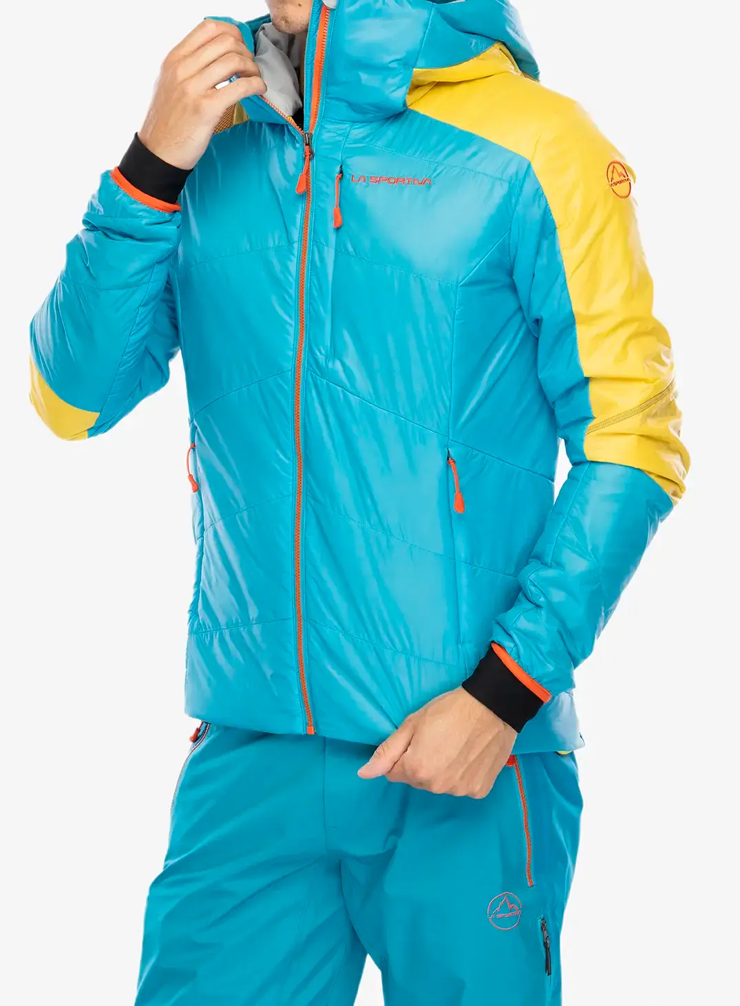 Jakna s postavom La Sportiva Alpine Guide Primaloft Hoody - tropic blue/bamboo