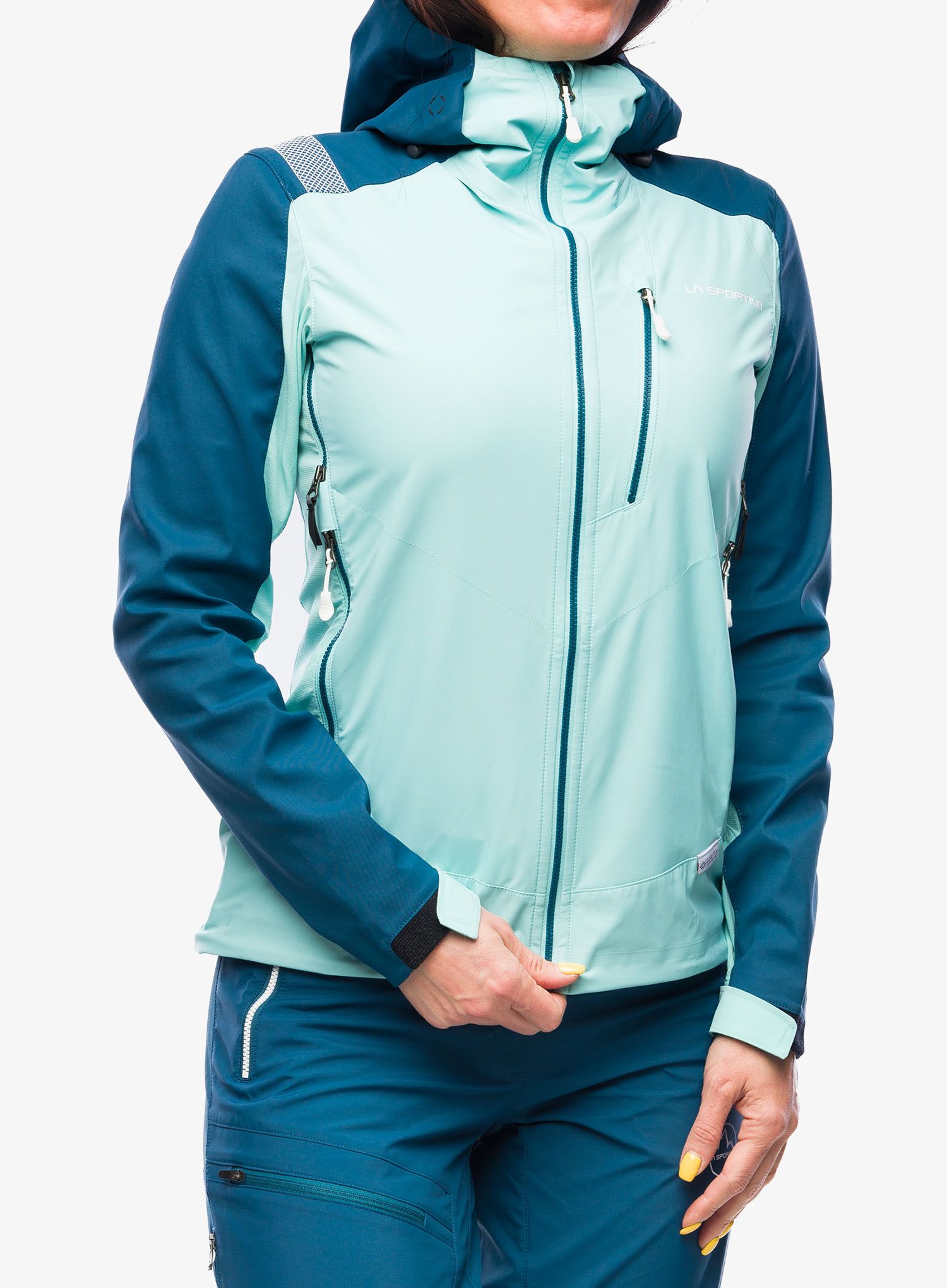 Ženska softshell jakna La Sportiva Alpine Guide Softshell Jacket - iceberg/storm blue