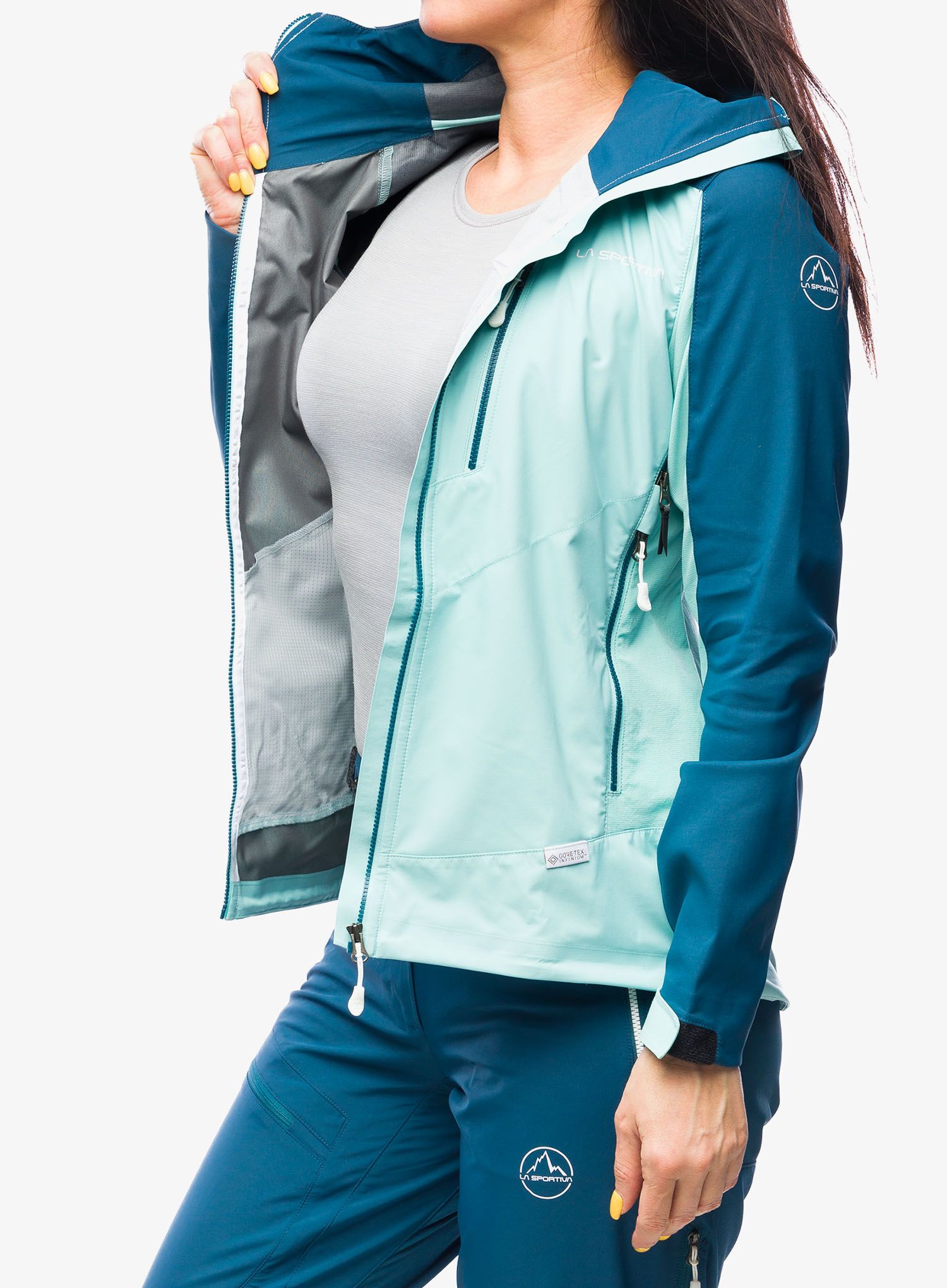 Ženska softshell jakna La Sportiva Alpine Guide Softshell Jacket - iceberg/storm blue