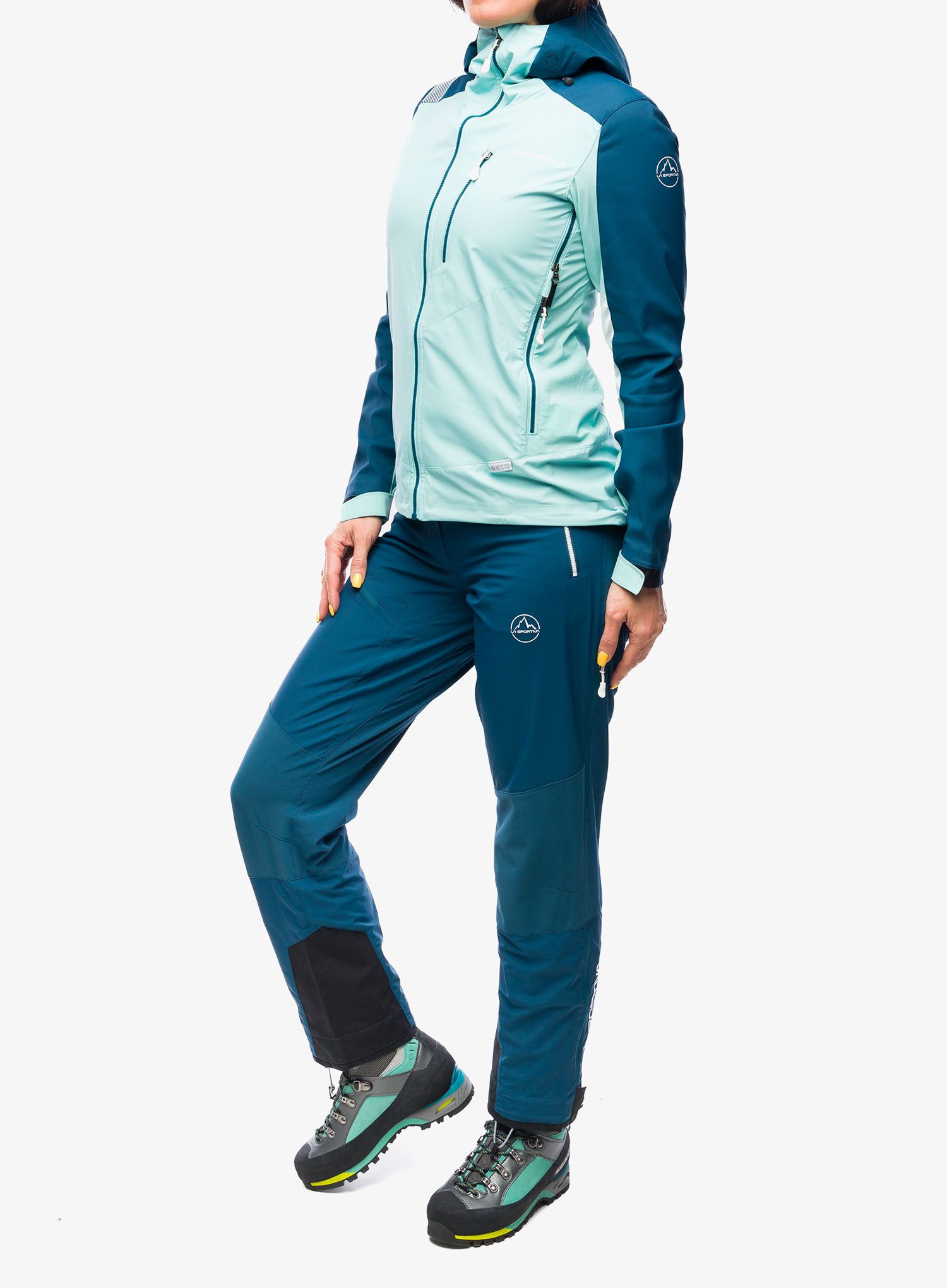 Ženska softshell jakna La Sportiva Alpine Guide Softshell Jacket - iceberg/storm blue