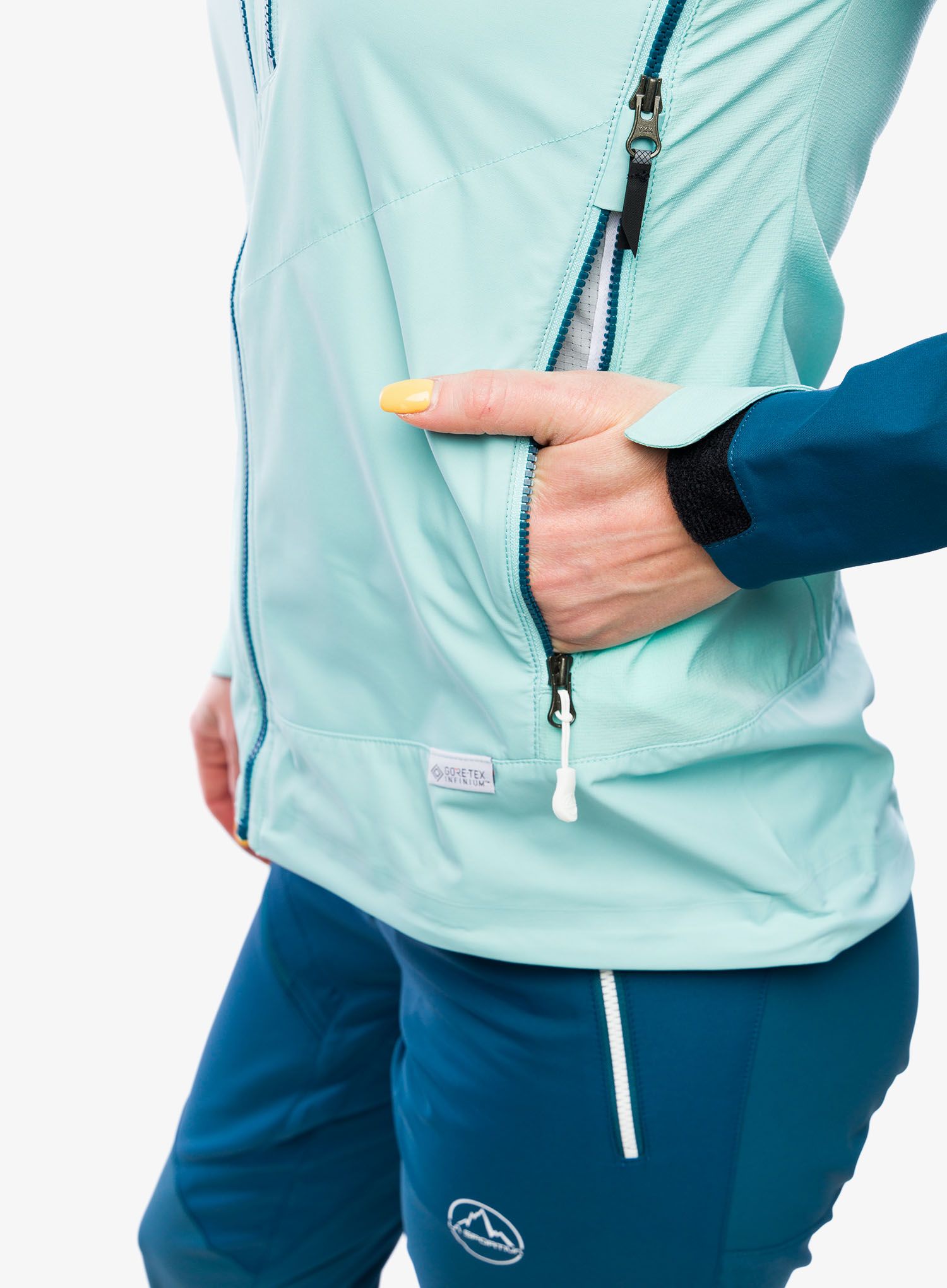 Ženska softshell jakna La Sportiva Alpine Guide Softshell Jacket - iceberg/storm blue