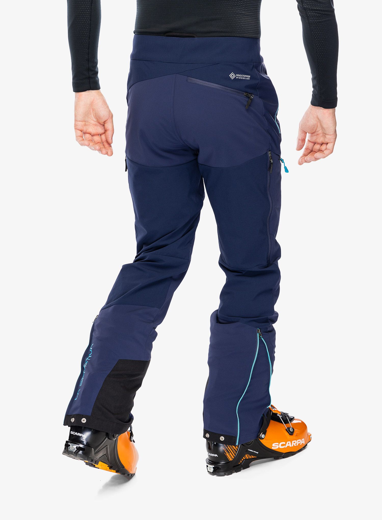Softshell hlače La Sportiva Alpine Guide Windstopper Pant - deep sea