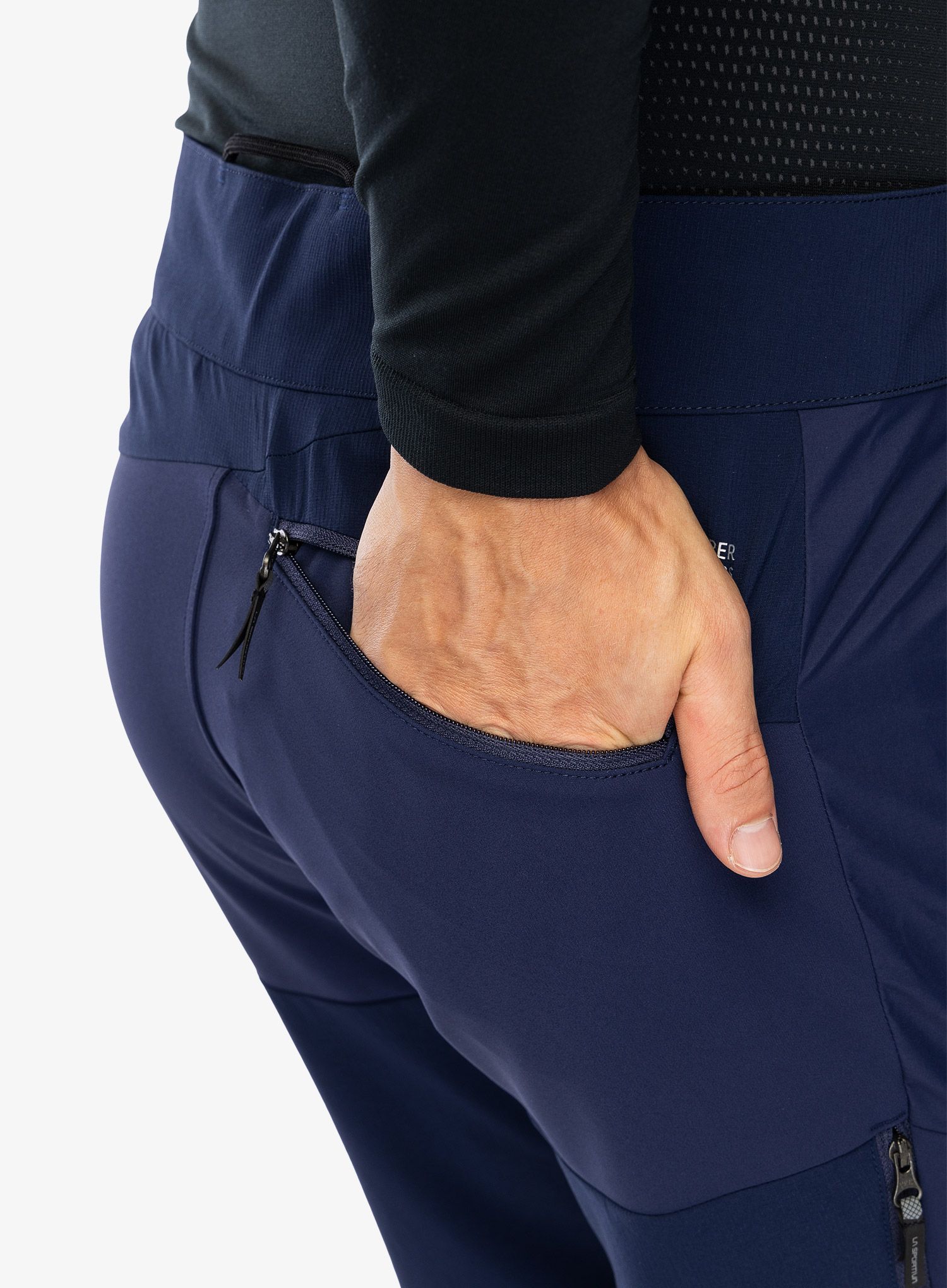 Softshell hlače La Sportiva Alpine Guide Windstopper Pant - deep sea