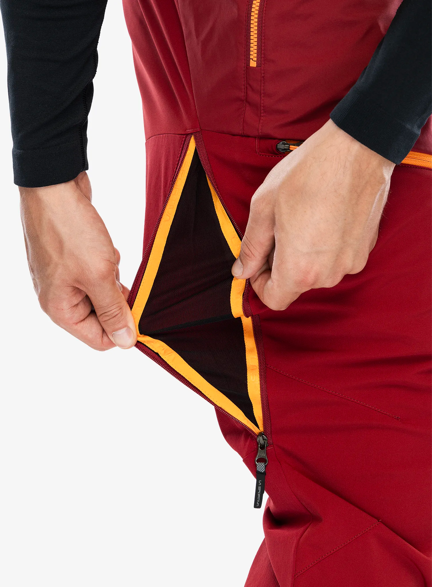 Softshell hlače La Sportiva Alpine Guide Windstopper Pant - sangria