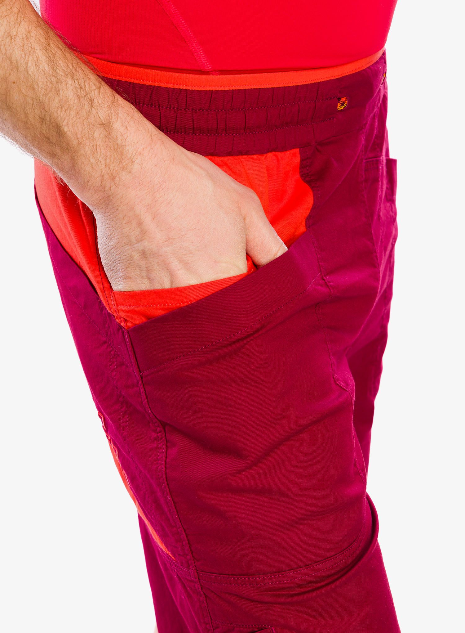 Penjačke kratke hlače La Sportiva Bleauser Short - sangria/cherry tomato