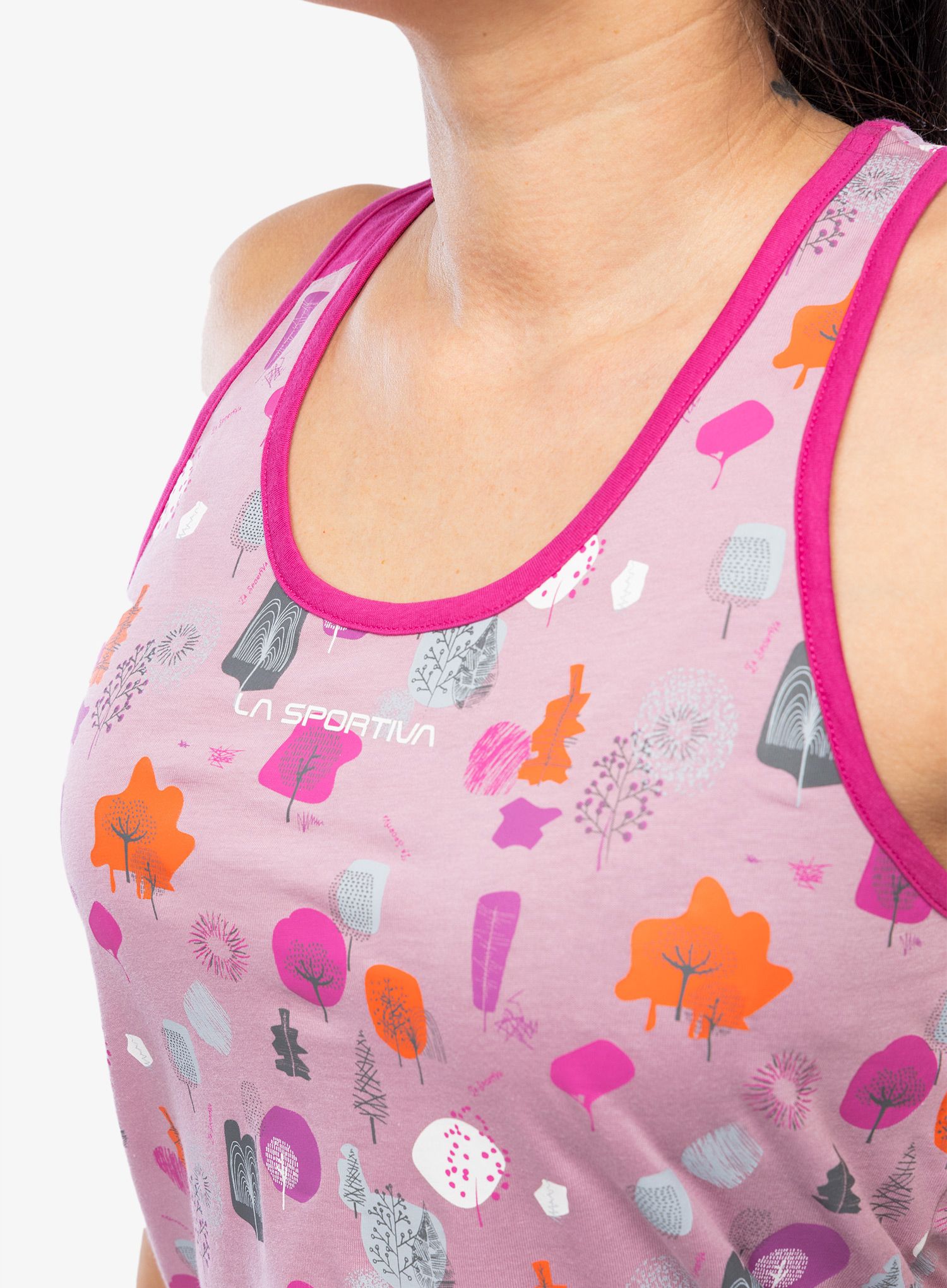 Ženski penjački top La Sportiva Botanic Tank - rose/springtime