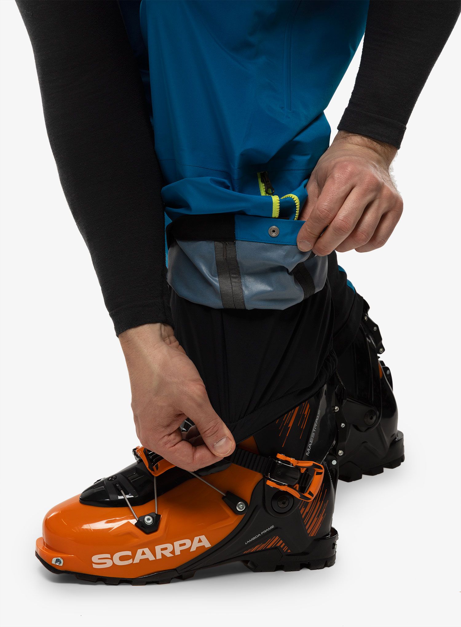 Skijaške hlače La Sportiva Chaser Evo Shell Bib Pant - electric blue/sangria