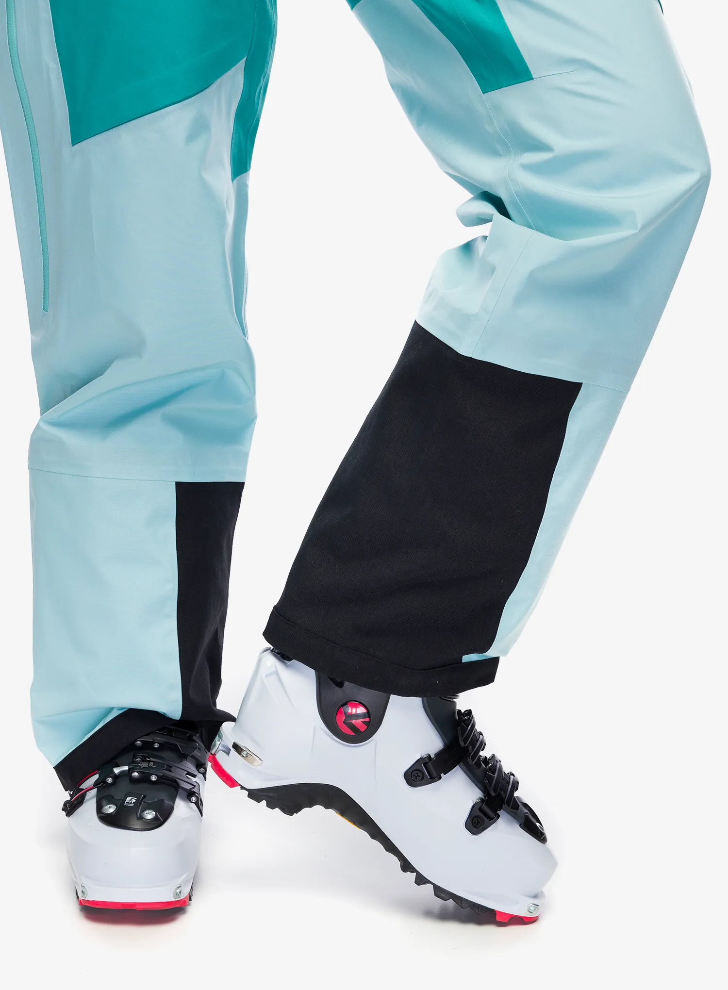Ženske skijaške hlače La Sportiva Chaser Evo Shell Bib Pant - iceberg/lagoon
