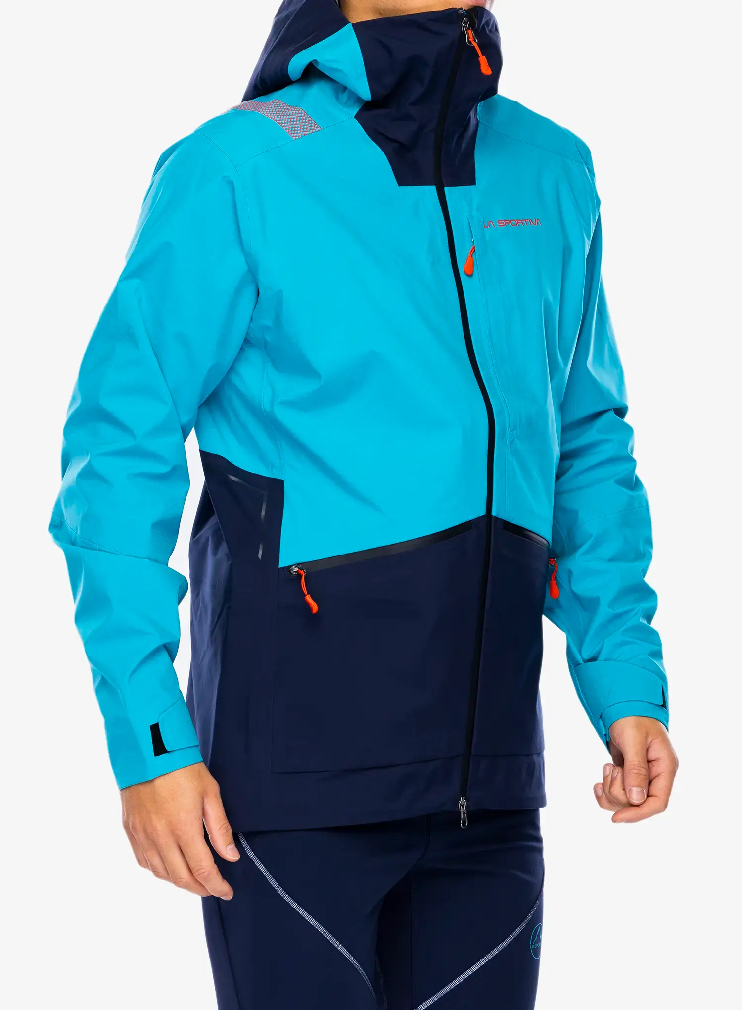 Kišna jakna La Sportiva Chaser Evo Shell Jkt - tropic blue/deep sea