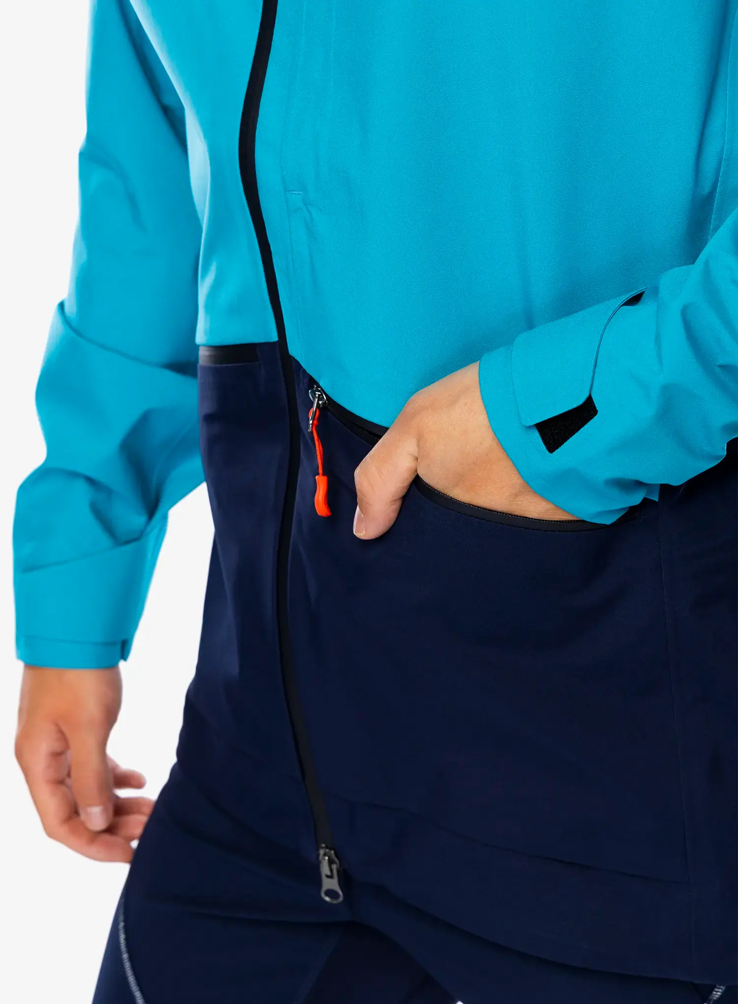 Kišna jakna La Sportiva Chaser Evo Shell Jkt - tropic blue/deep sea