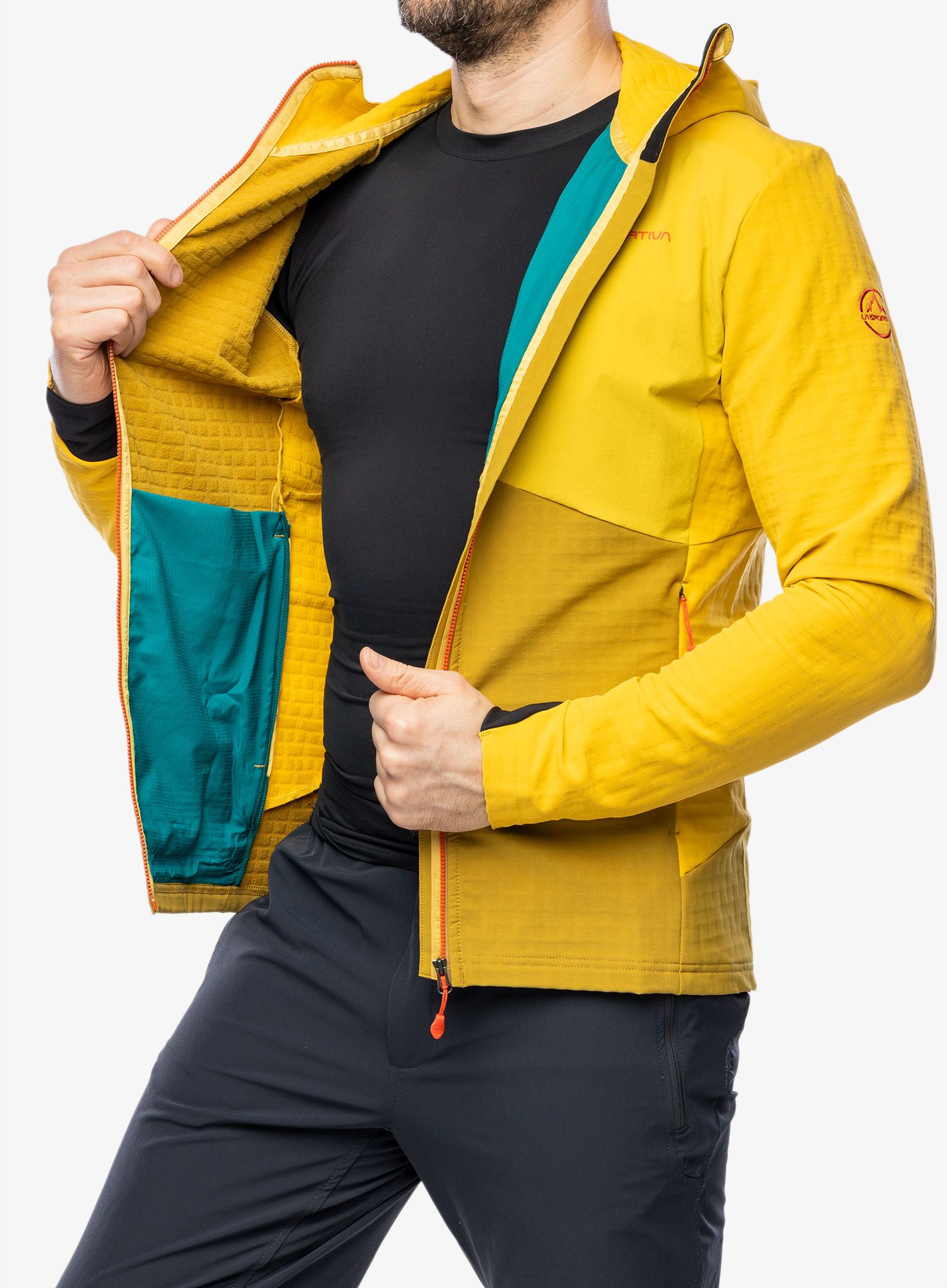 Softshell jakna La Sportiva Descender Storm Jkt - savana/bamboo